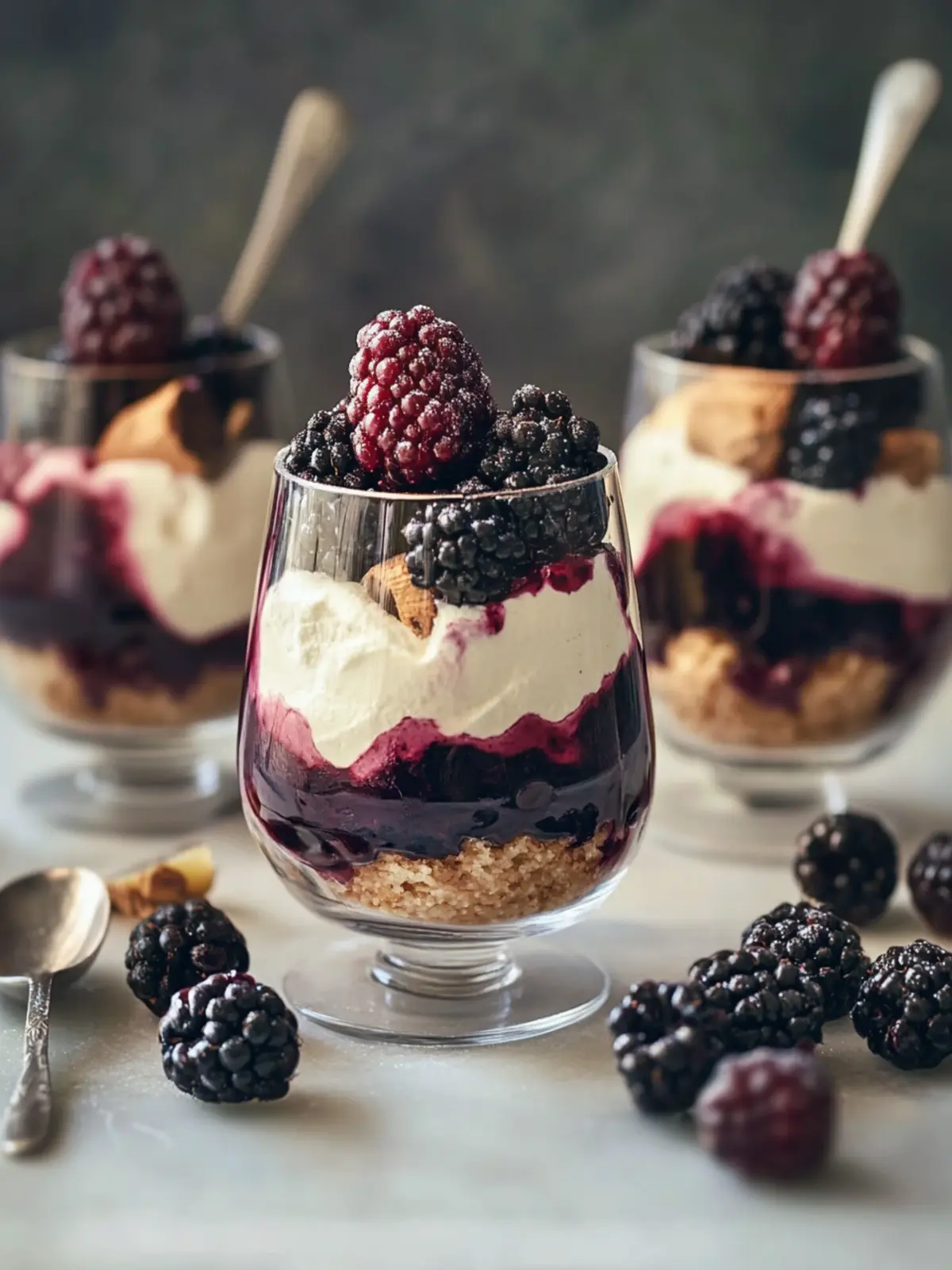Irresistible Blackberry, Ginger and Mascarpone Trifles Delight 2 Blackberry, ginger and mascarpone trifles