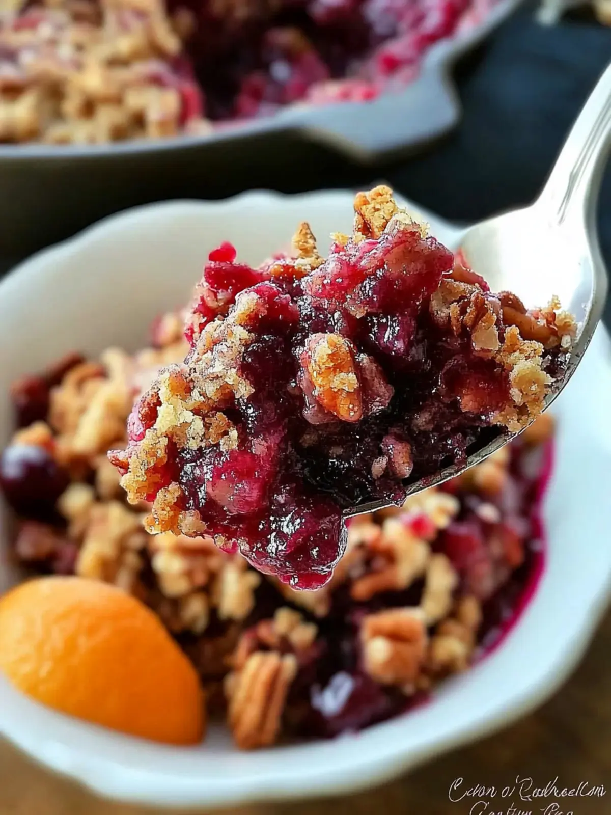 Cranberry Orange Pecan Crisp That Will Brighten Your Day 3 Cranberry Orange Pecan Crisp