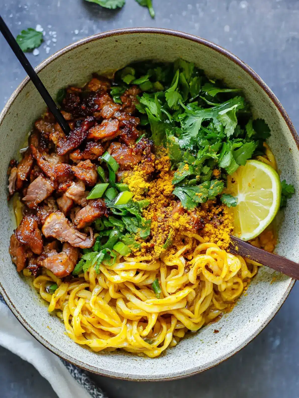 Crispy Pork & Saucy Ginger Turmeric Noodles to Spice Up Dinner 2 Crispy Pork & Saucy Ginger Turmeric Noodles