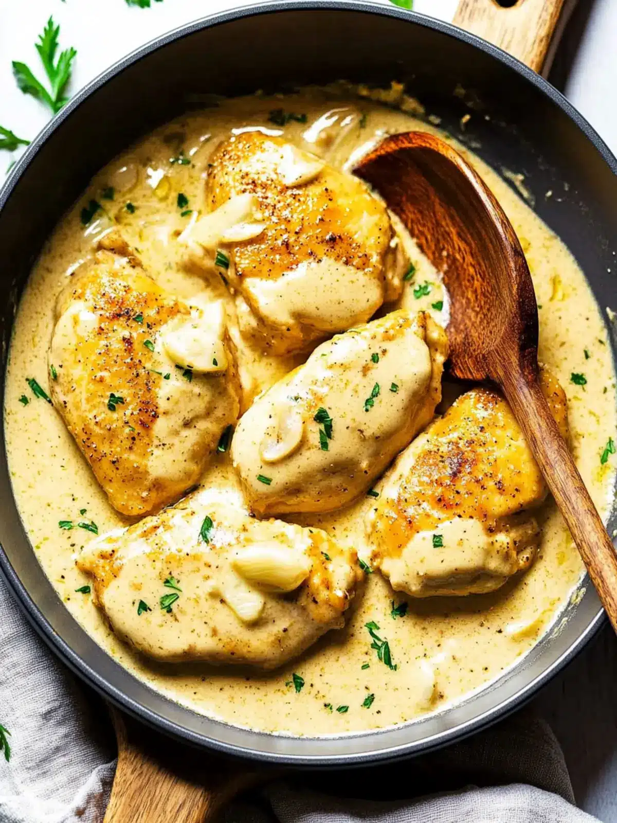 Creamy Garlic Chicken That Will Make You Ditch Fast Food 4 Creamy Garlic Chicken