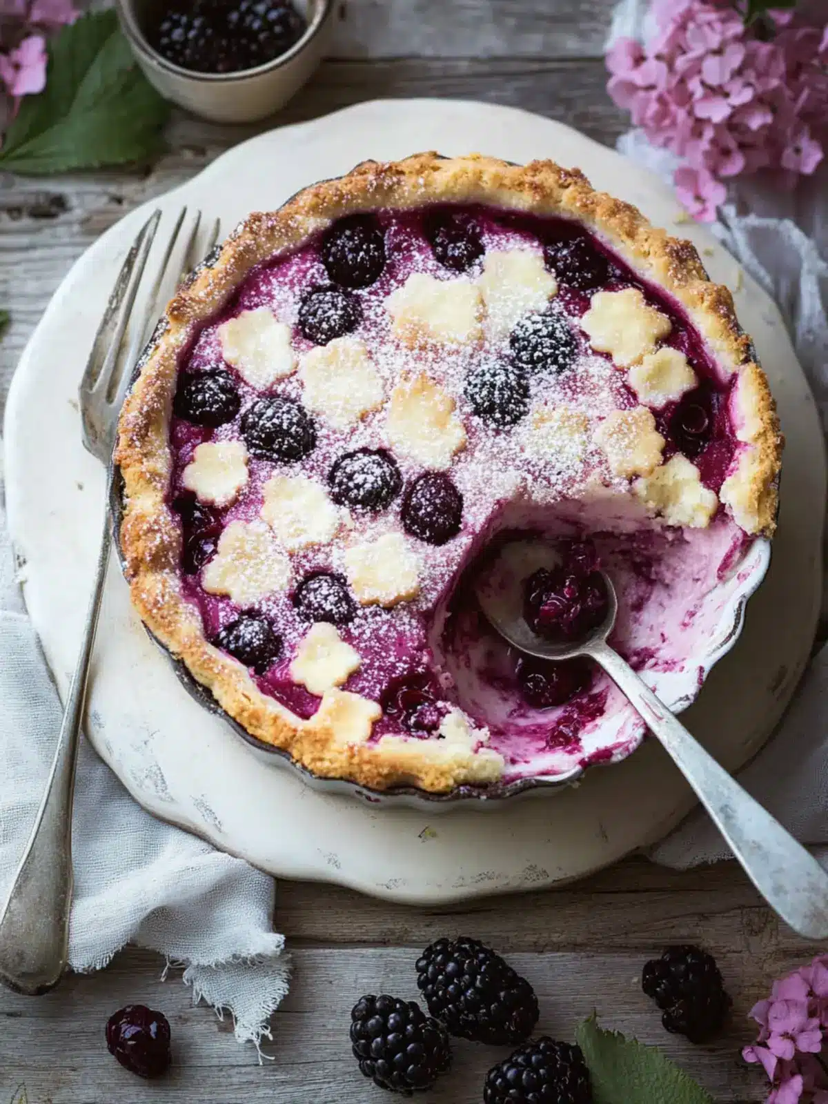 Irresistible Blackberry Bakewell Pudding for Home Chefs 3 Blackberry bakewell pudding