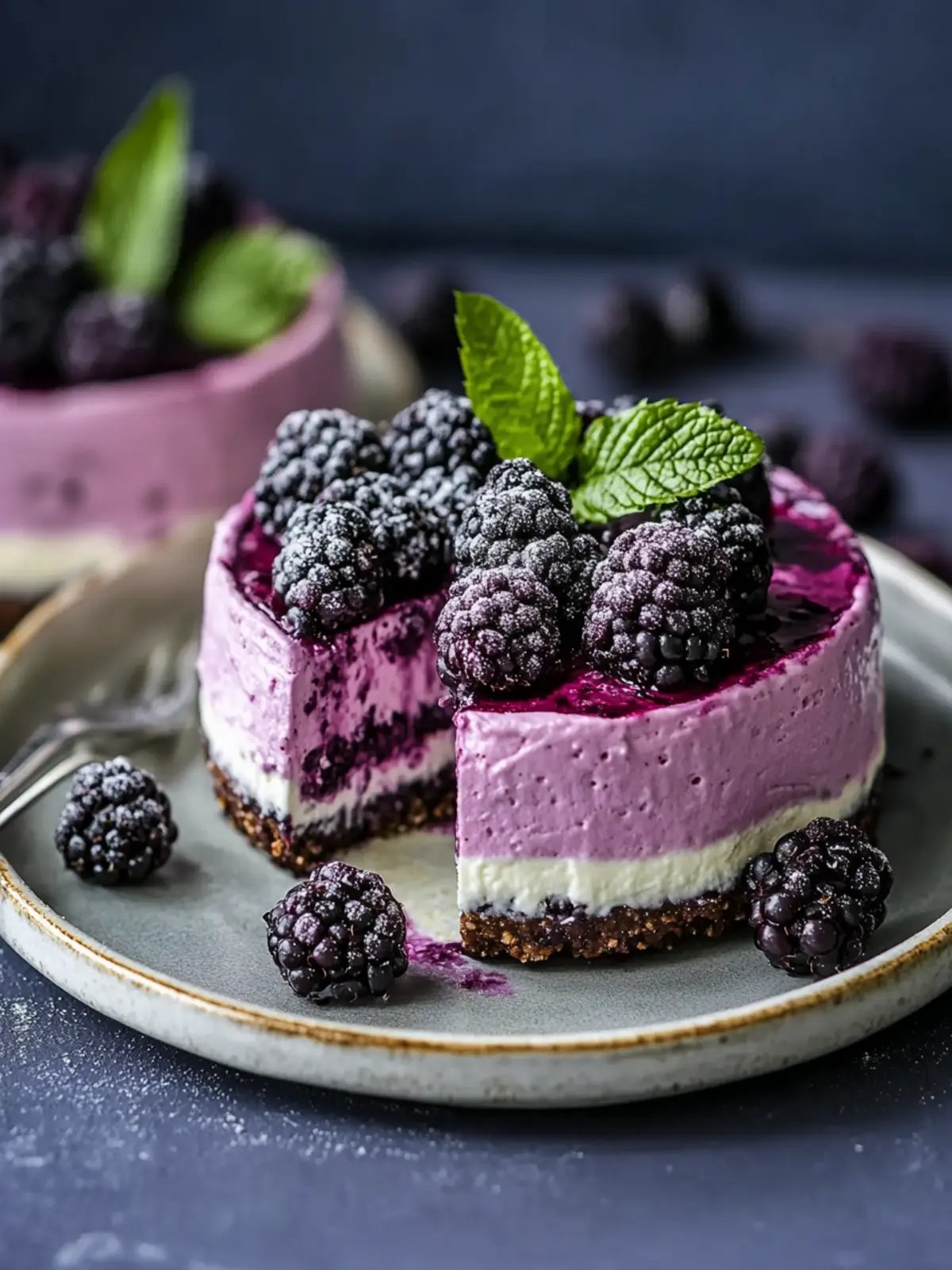 Delicious No Bake Blackberry Cheesecake for Effortless Indulgence 3 No Bake Blackberry Cheesecake