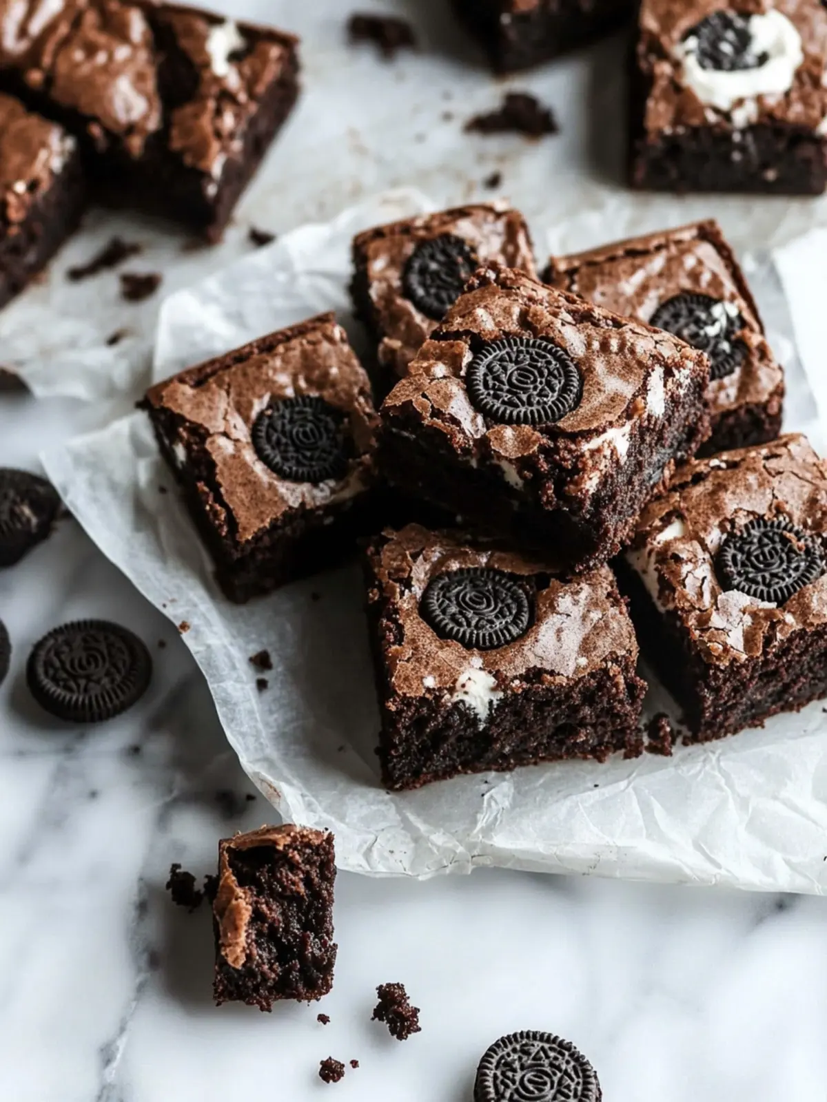 Decadent Fudgy Oreo Brownies That Will Rock Your World 4 Fudgy Oreo Brownies