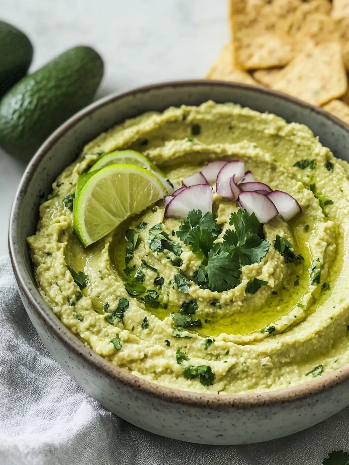 Creamy Avocado Cilantro Lime Hummus for Your Next Snack 2 Avocado Cilantro Lime Hummus