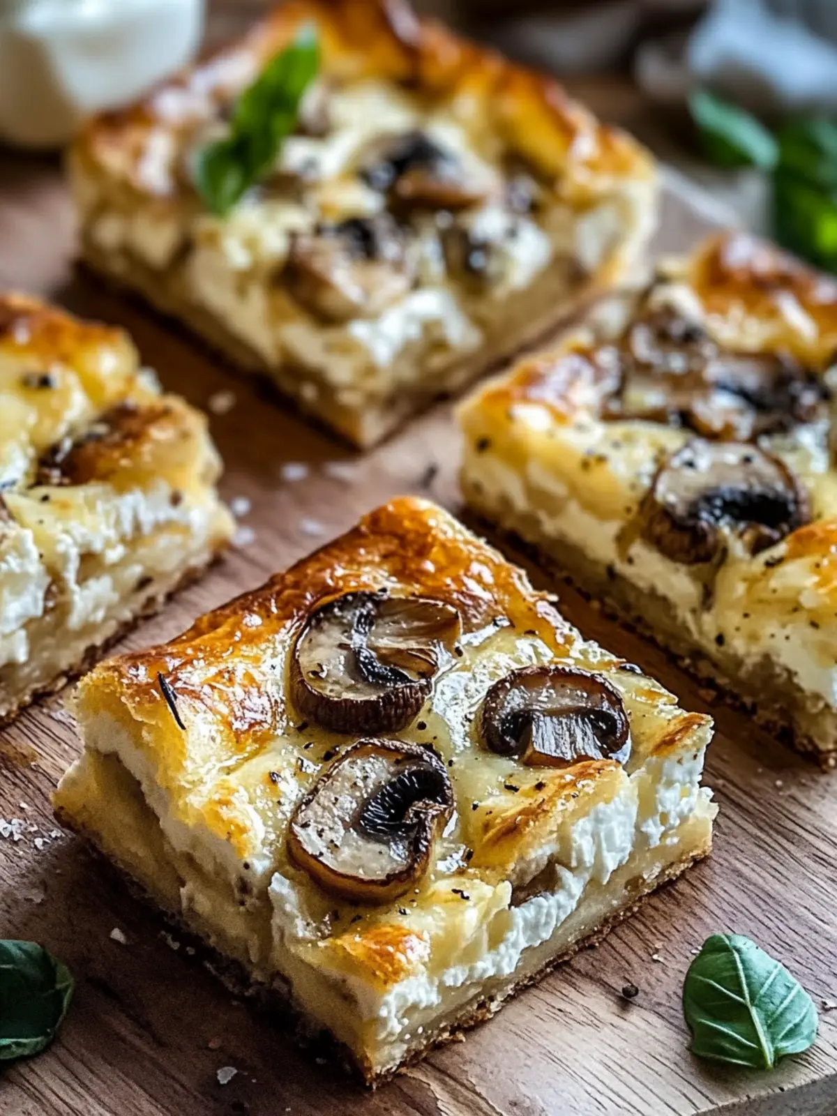 Delicious Feta & Mushroom Brunch Squares to Impress Your Guests 3 Feta & Mushroom Brunch Squares
