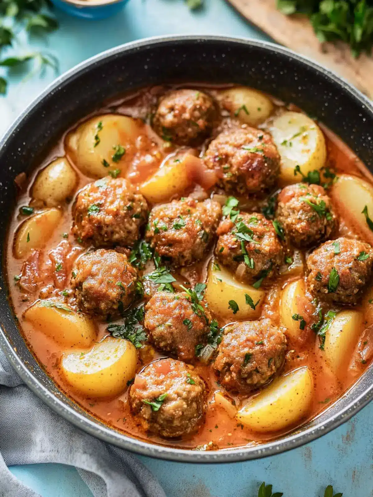 Savory One Pot Kofta and Potato Stew for Cozy Nights 3 One Pot Kofta and Potato Stew