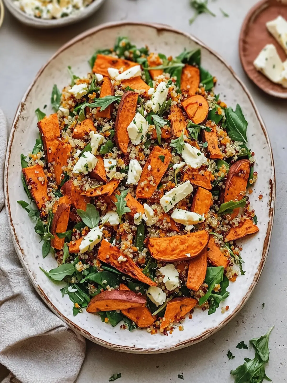 Roasted Sweet Potato, Carrot, Quinoa and Feta Salad Bliss 4 Roasted Sweet Potato, Carrot, Quinoa and Feta Salad