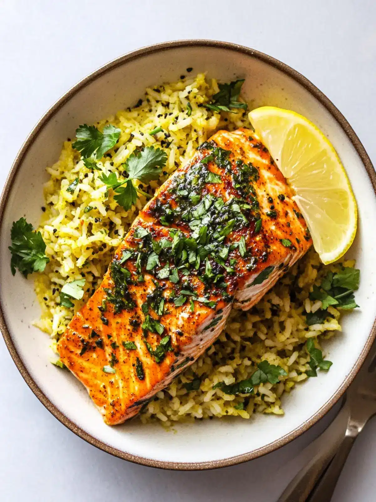 Delicious Curried Salmon & Herby Rice for Flavor Lovers 4 Curried Salmon & Herby Rice
