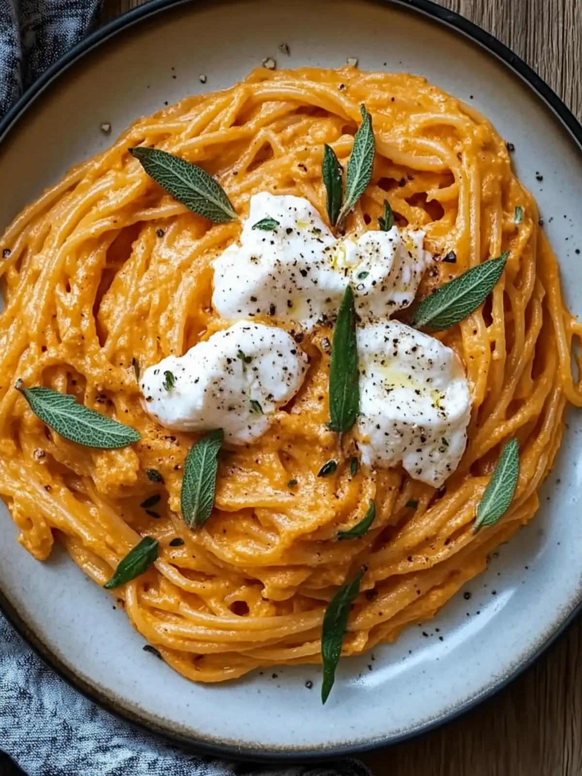 Creamy Red Pepper Pasta with Burrata and Fresh Herbs Delight 3 Creamy Red Pepper Pasta with Burrata and Herbs