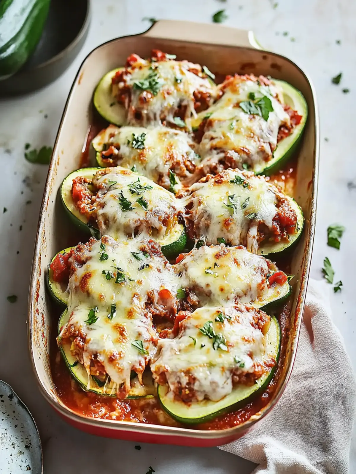 Savory Lasagna Stuffed Zucchini Boats You ll Crave Daily 2 Lasagna Stuffed Zucchini Boats
