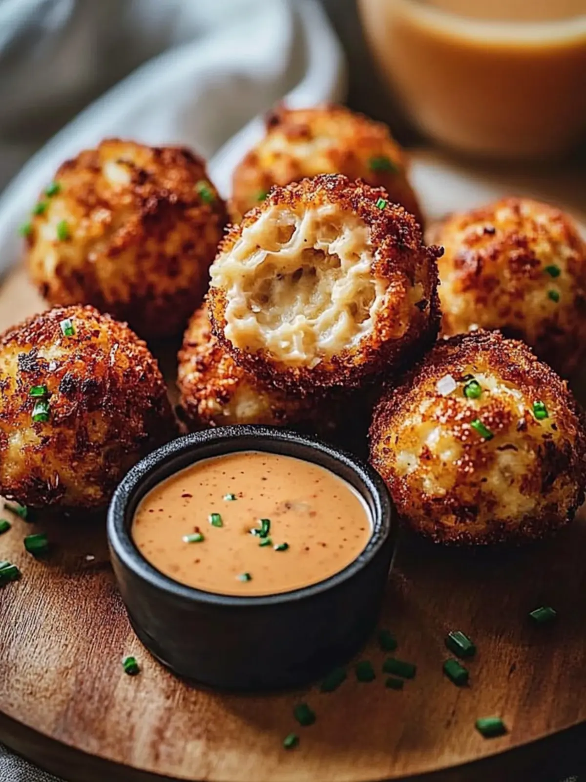 Crispy Reuben Balls with Spicy Thousand Island Dip Bliss 4 Reuben Balls with Spicy Thousand Island Dipping Sauce