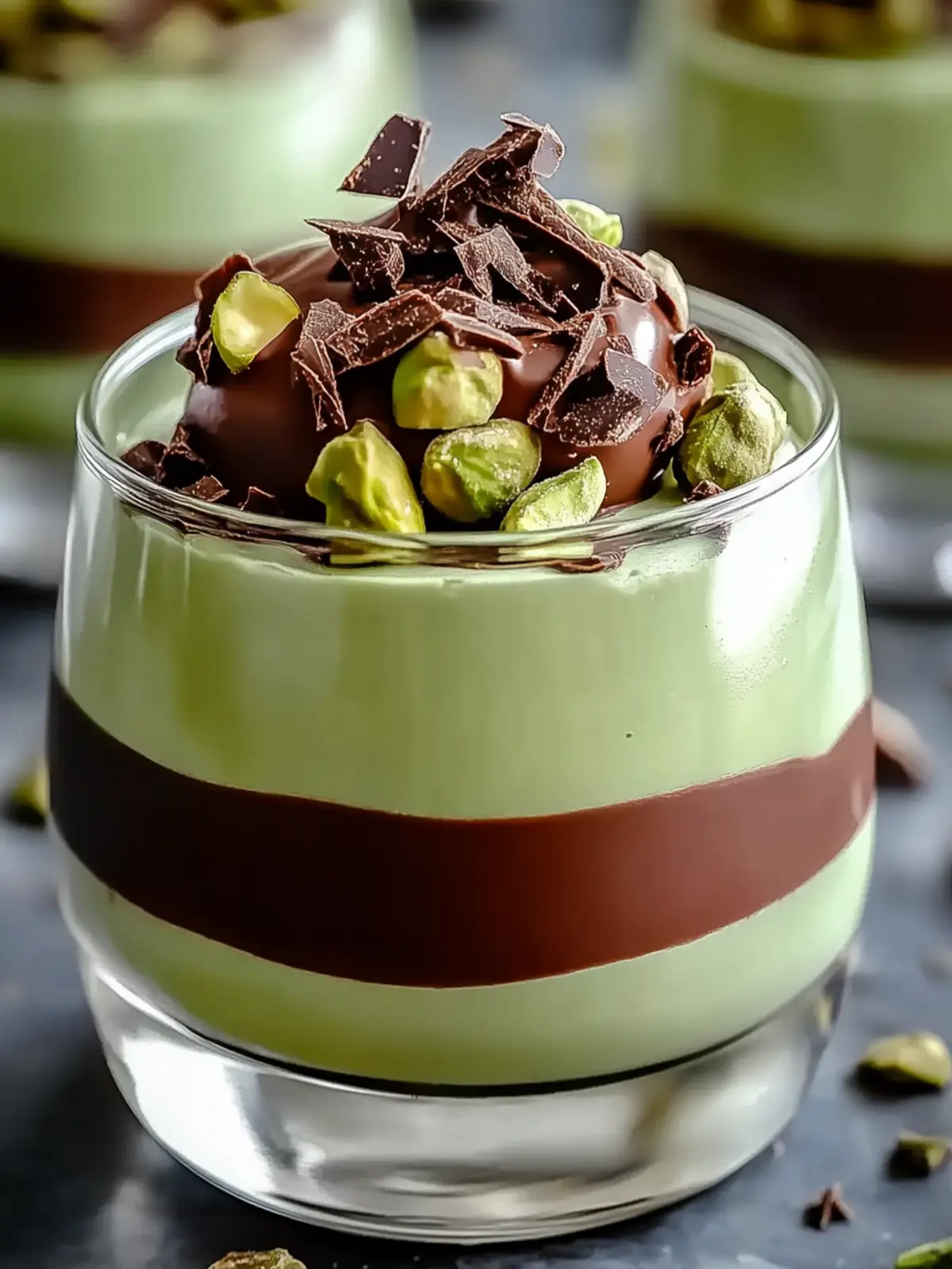 Pistachio Mousse with Chocolate Ganache Blissful Indulgence 4 Pistachio Mousse with Chocolate Ganache