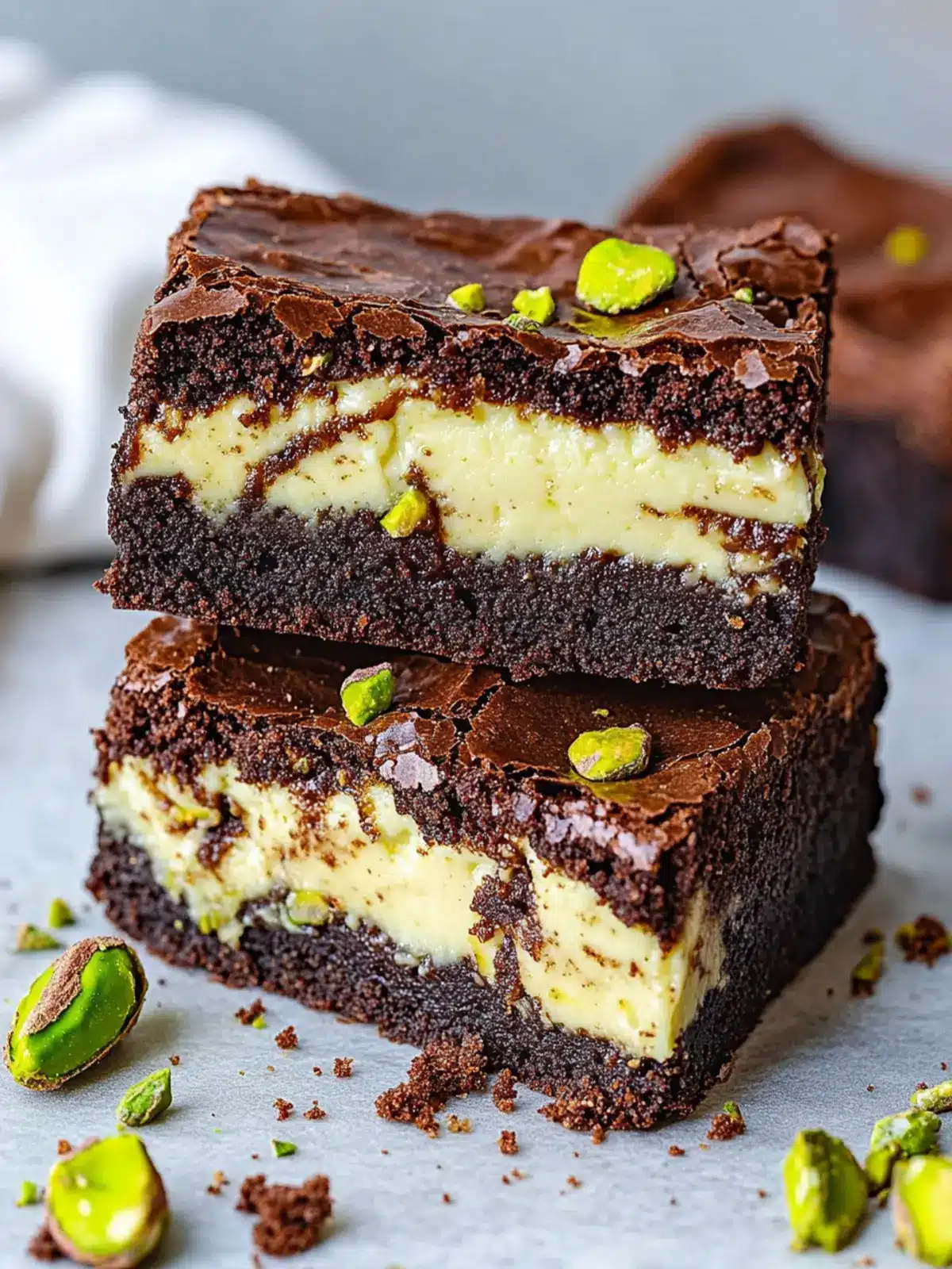 Irresistible Pistachio Cheesecake Brownies to Indulge In 2 Pistachio Cheesecake Brownies
