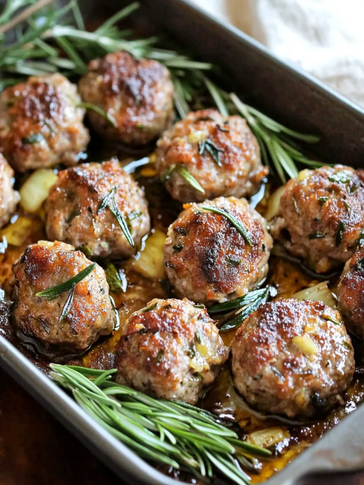 Savory Roasted Garlic Rosemary Baked Meatballs You ll Love 3 Roasted Garlic Rosemary Baked Meatballs