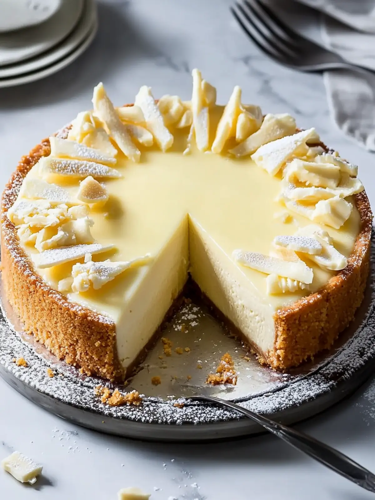 Decadent Super Creamy White Chocolate Cheesecake Bliss 4 Super Creamy White Chocolate Cheesecake