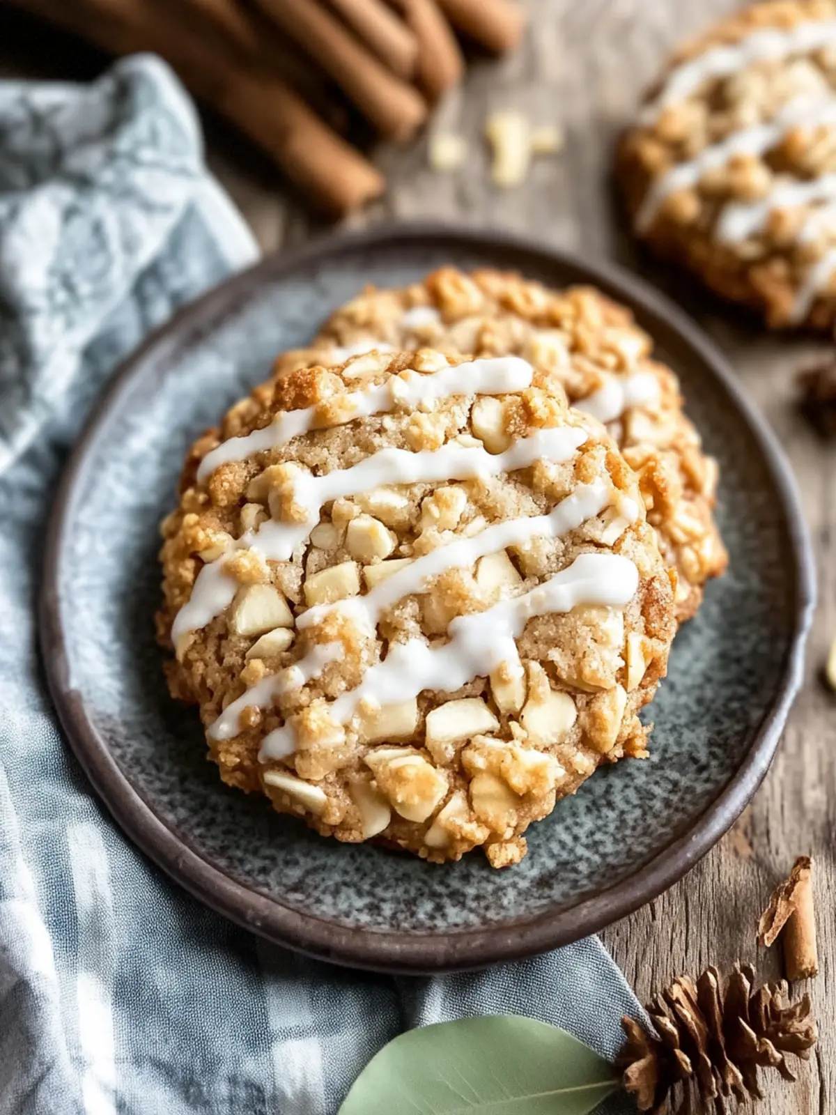 Apple Crisp Cookies: Cozy Oatmeal Treats for Fall Bliss 4 Apple Crisp Cookies