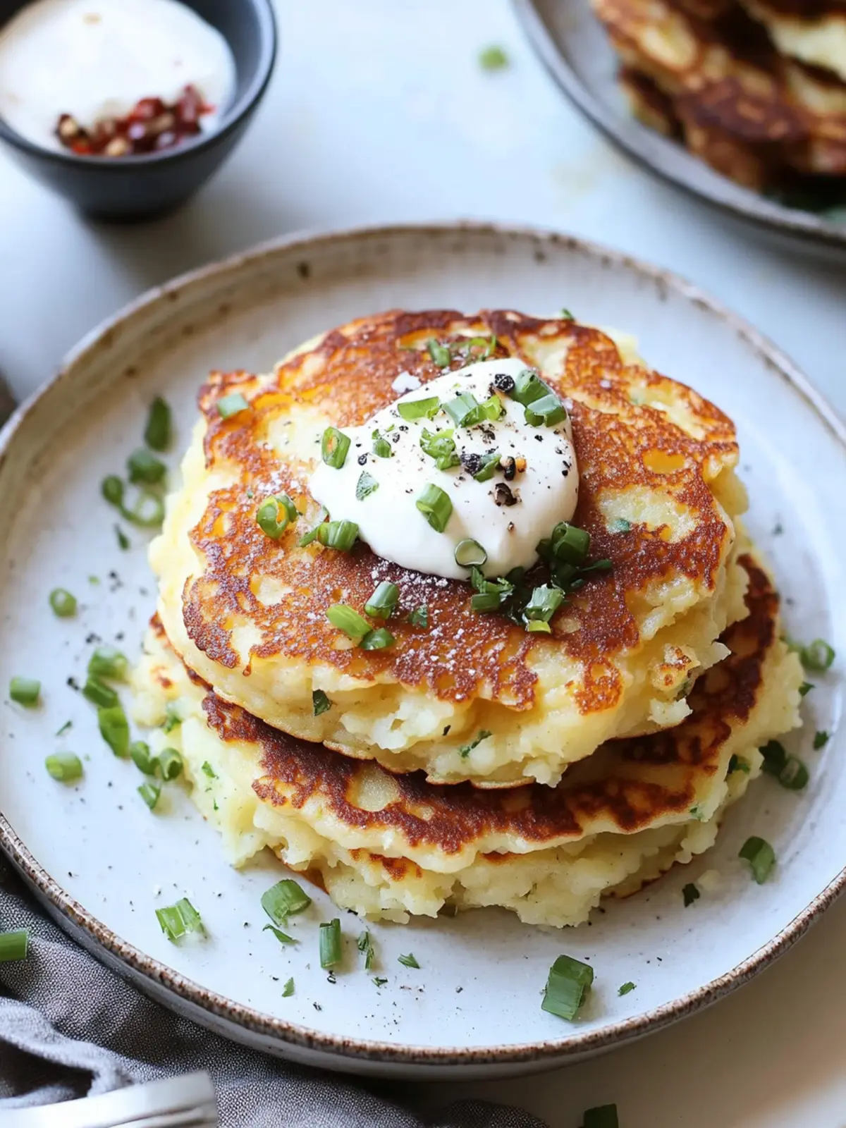 Loaded Irish Cheddar Mashed Potato Pancakes You ll Crave 4 Loaded Irish Cheddar Mashed Potato Pancakes