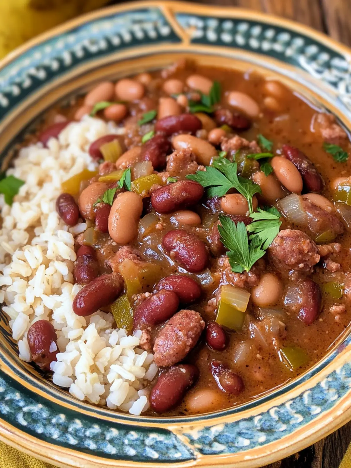Mardi Gras Red Beans and Andouille Sausage: Soulful Goodness 4 Mardi Gras Red Beans and Andouille Sausage