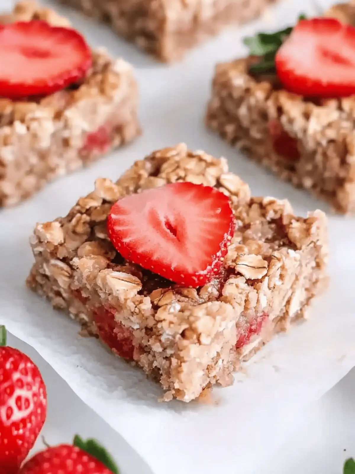 Delicious Strawberry Oatmeal Bars for Guilt-Free Snacking 2 Strawberry Oatmeal Bars
