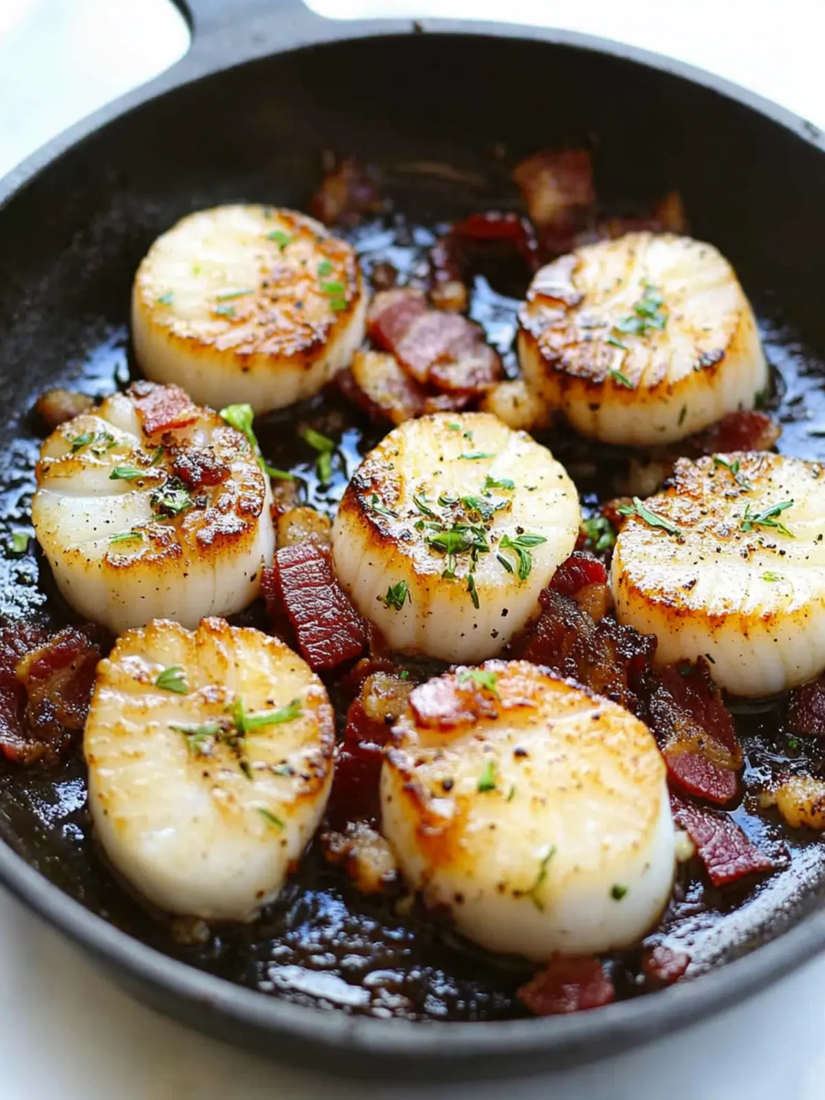 Delicious Seared Scallops with Bacon for a Gourmet Night In 2 Seared Scallops with Bacon