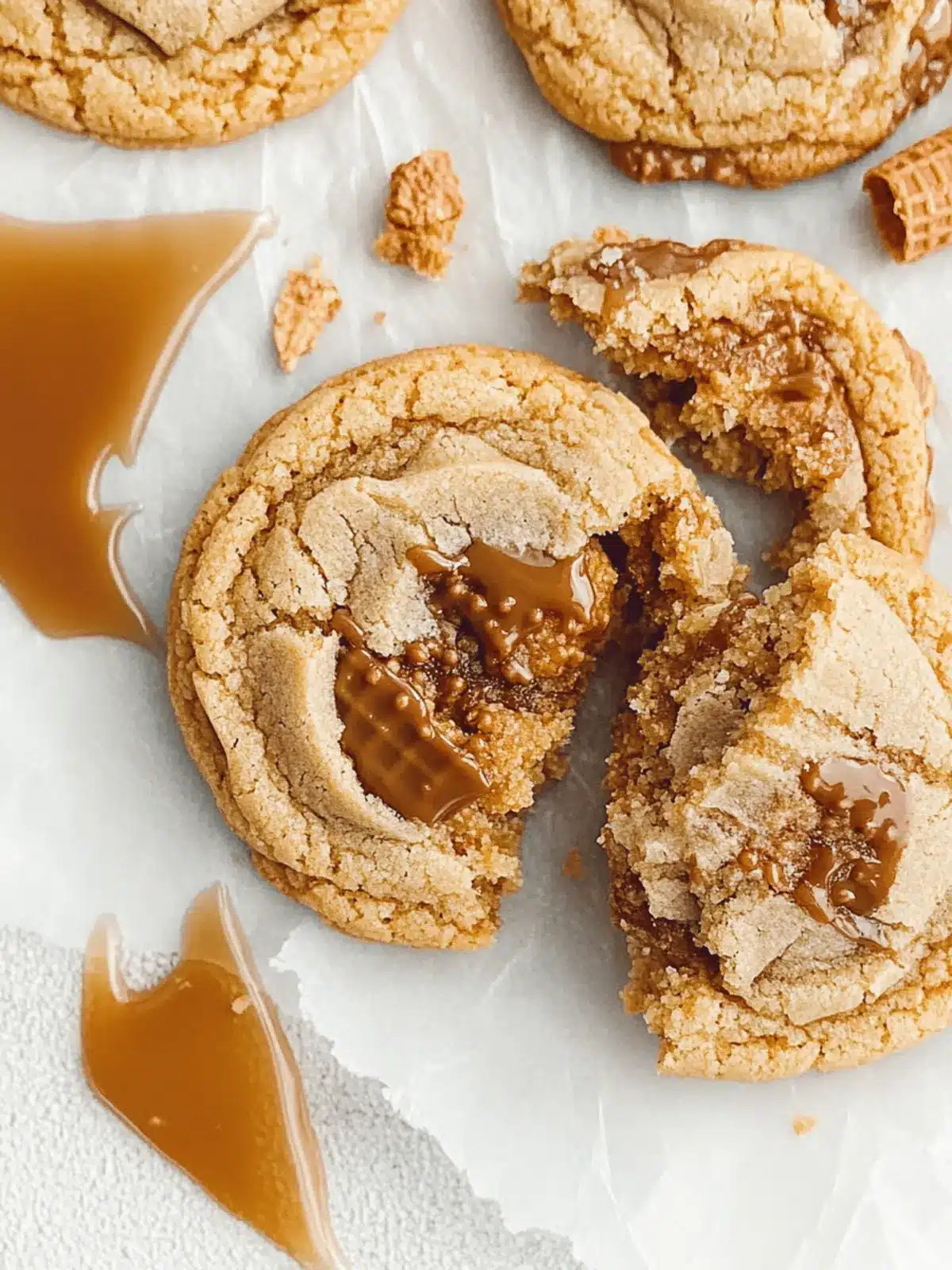 Delicious Caramel Cone Crunch Cookies You ll Crave Daily 3 Caramel Cone Crunch Cookies