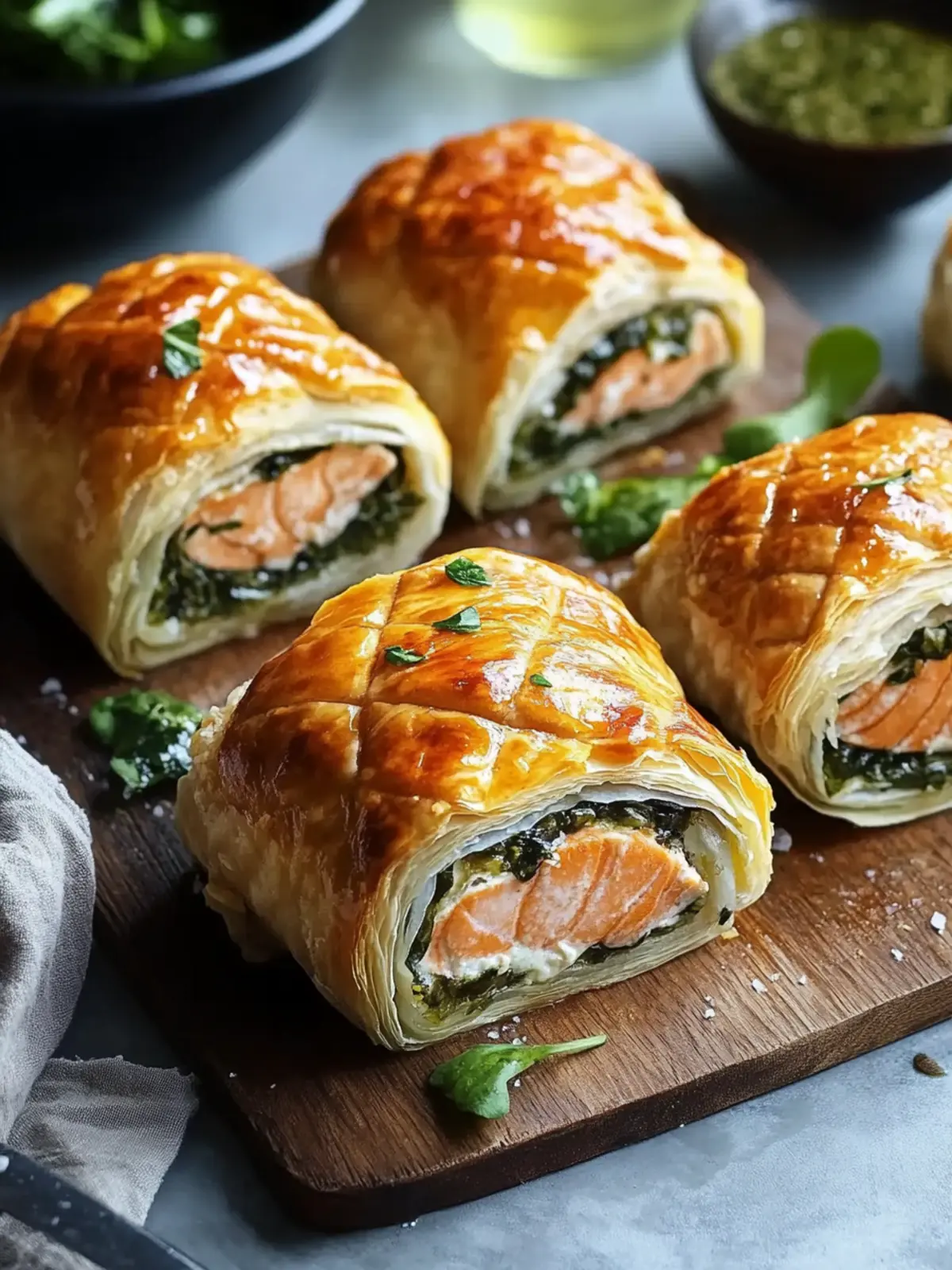 Individual Salmon Wellingtons: Quick Gourmet Delight at Home 4 Individual Salmon Wellingtons