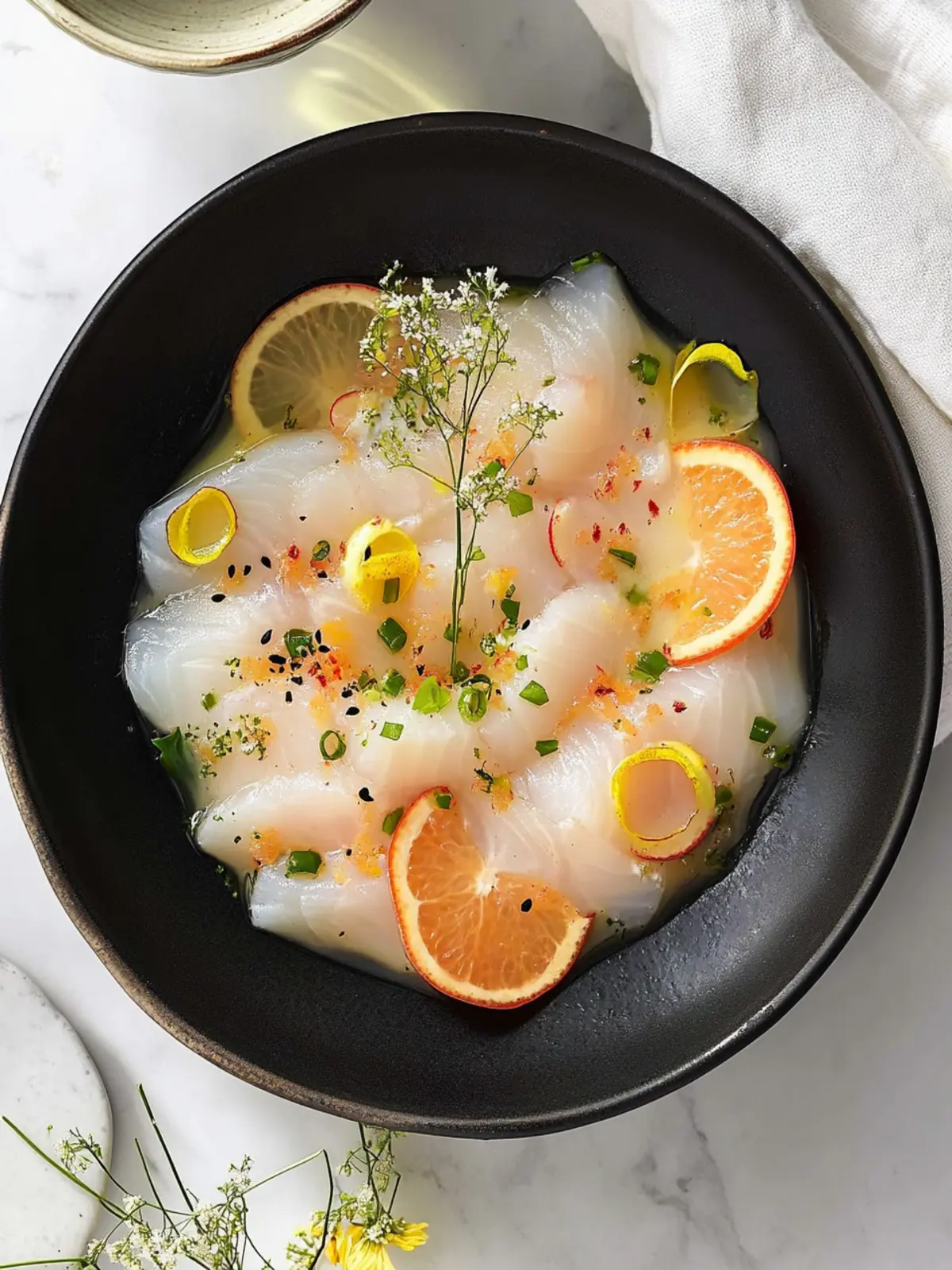 Hamachi Crudo with Grapefruit and Serrano Chili Delight 4 Hamachi Crudo with Grapefruit and Serrano Chili