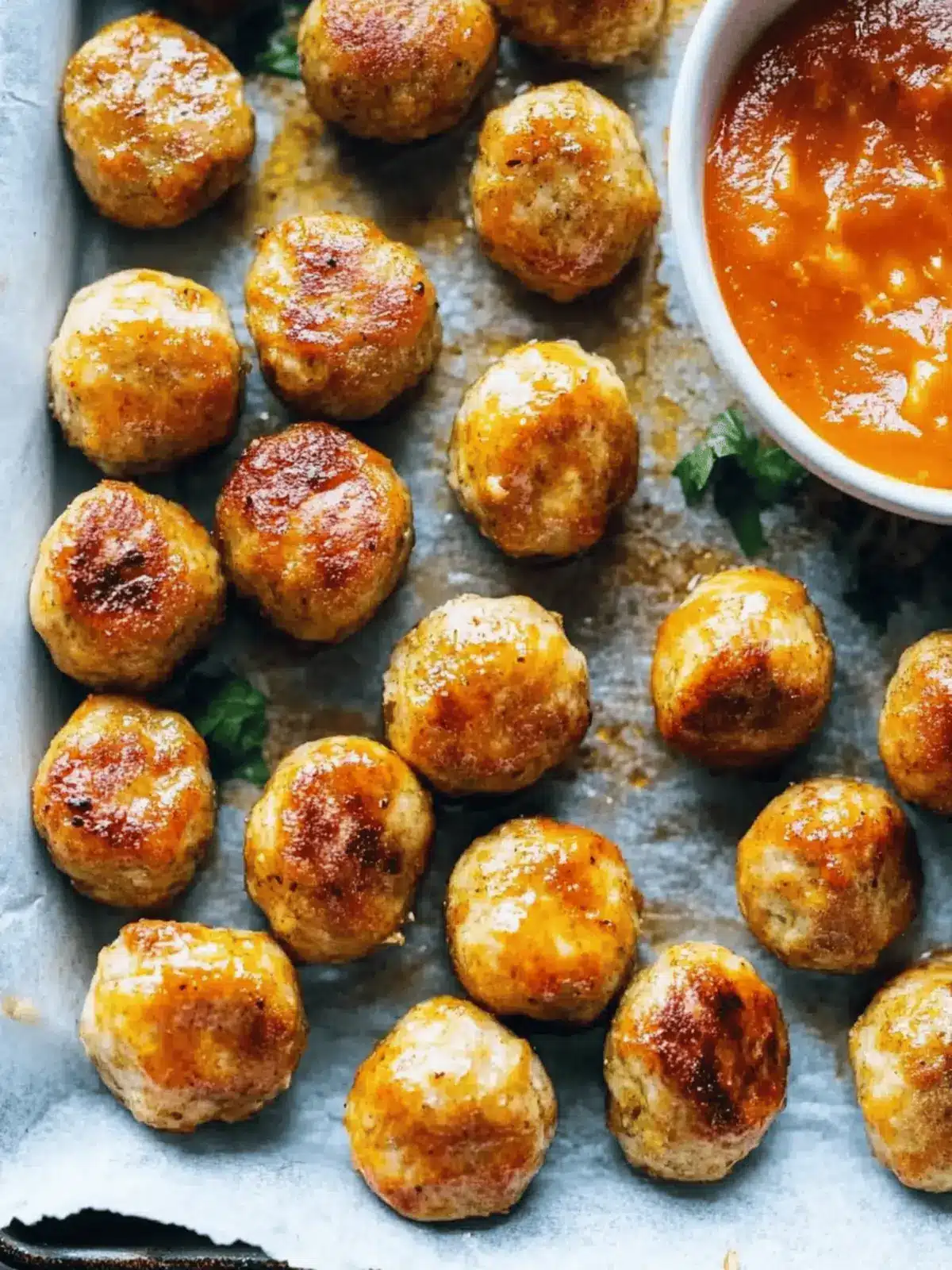 Savory Baked Chicken Meatballs for Easy Weeknight Dinners 4 Baked Chicken Meatballs