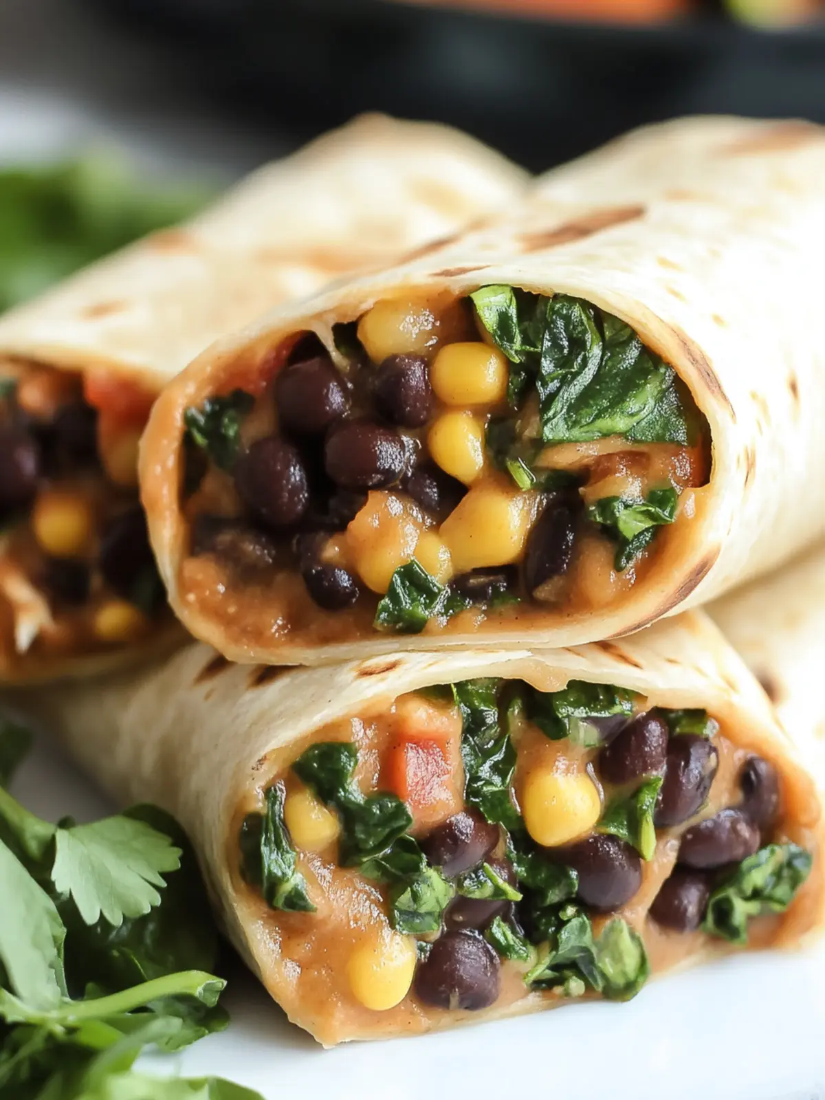 Whip Up 15 Minute Black Bean and Spinach Burritos Fast 2 15 Minute Black Bean and Spinach Burritos