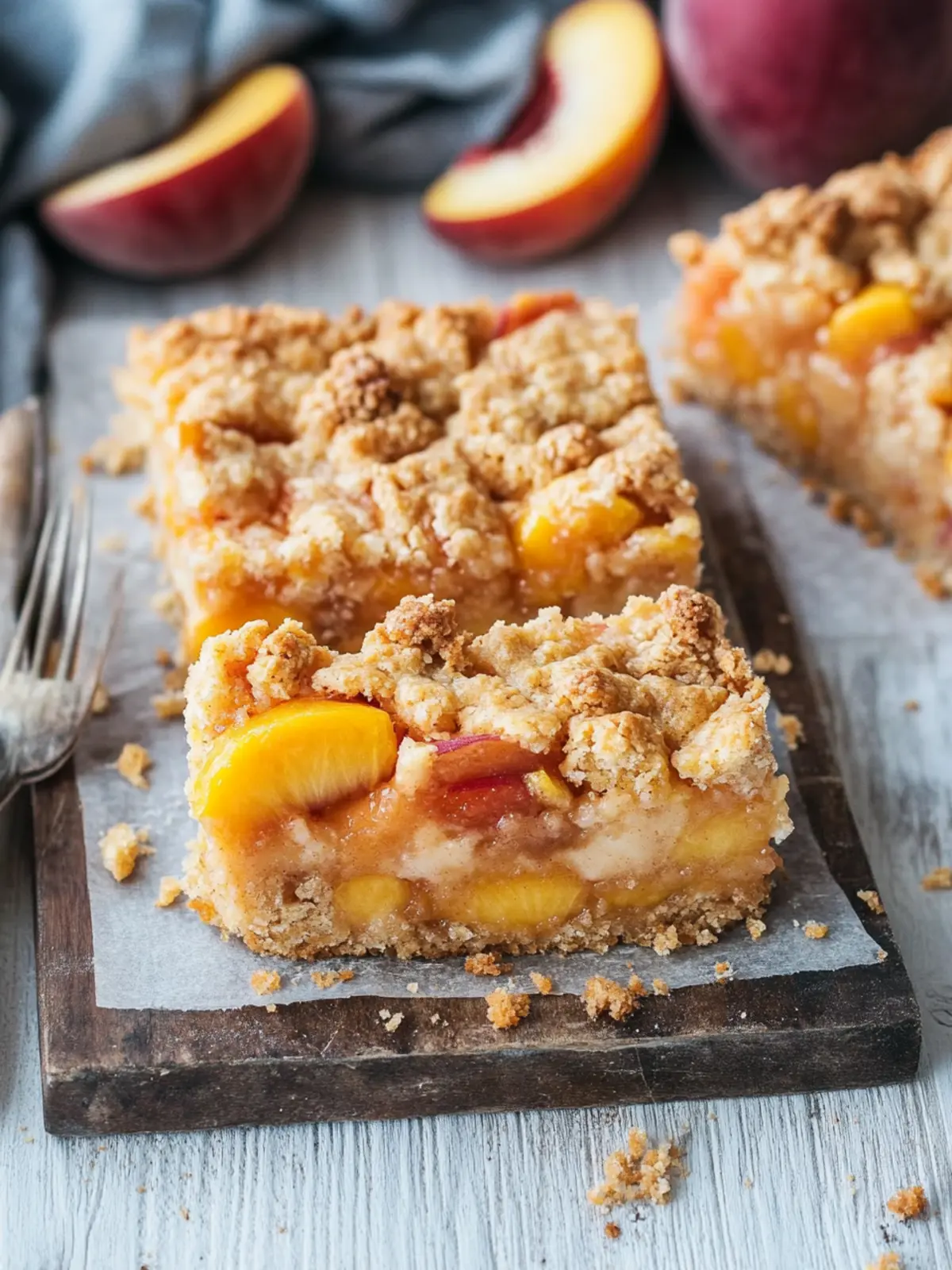 Peaches and Cream Crumble Bars: A Summer Delight You ll Love 2 Peaches and Cream Crumble Bars