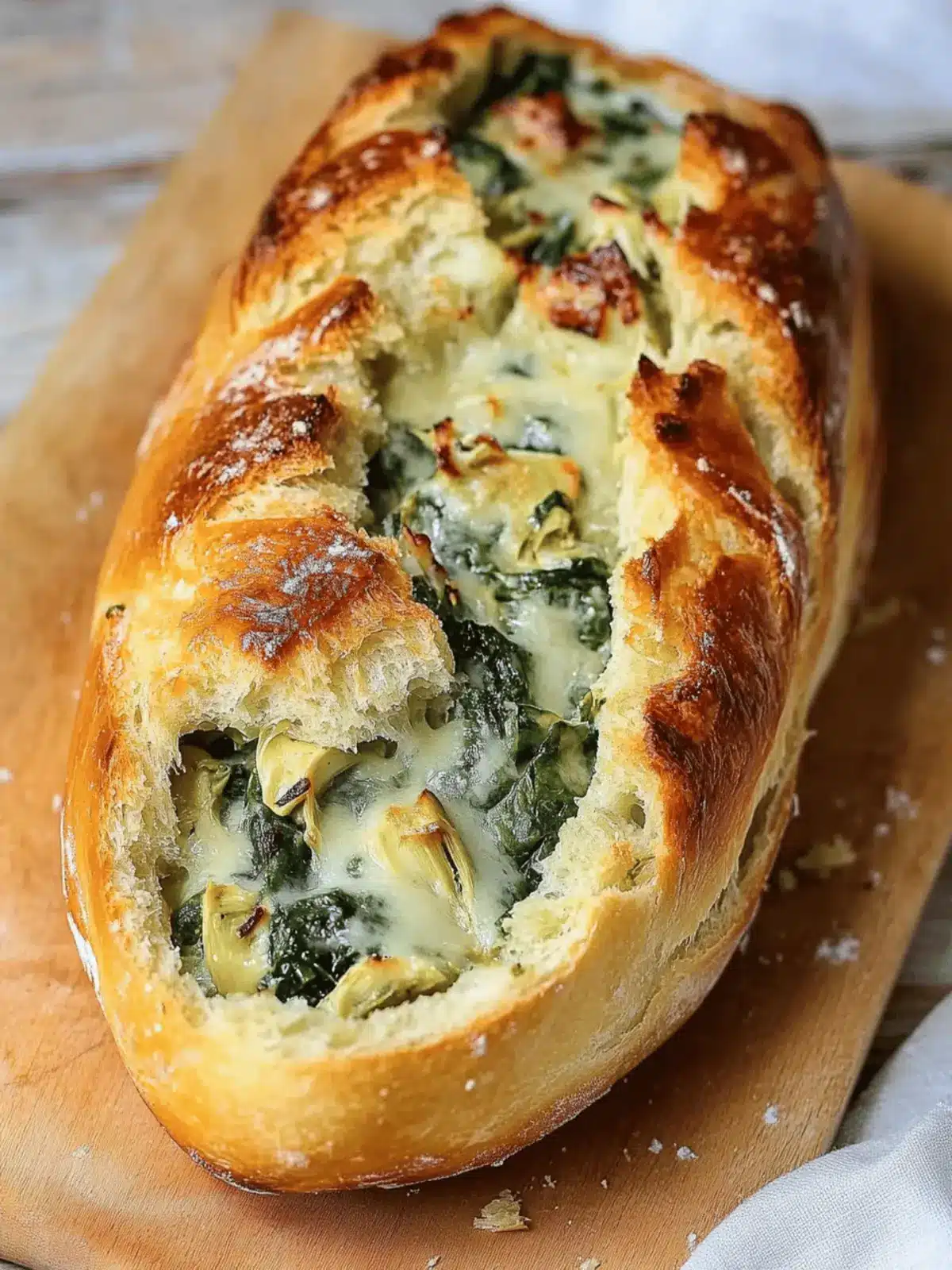Delicious Spinach and Artichoke Stuffed Bread Recipe Bliss 3 Spinach and Artichoke Stuffed Bread