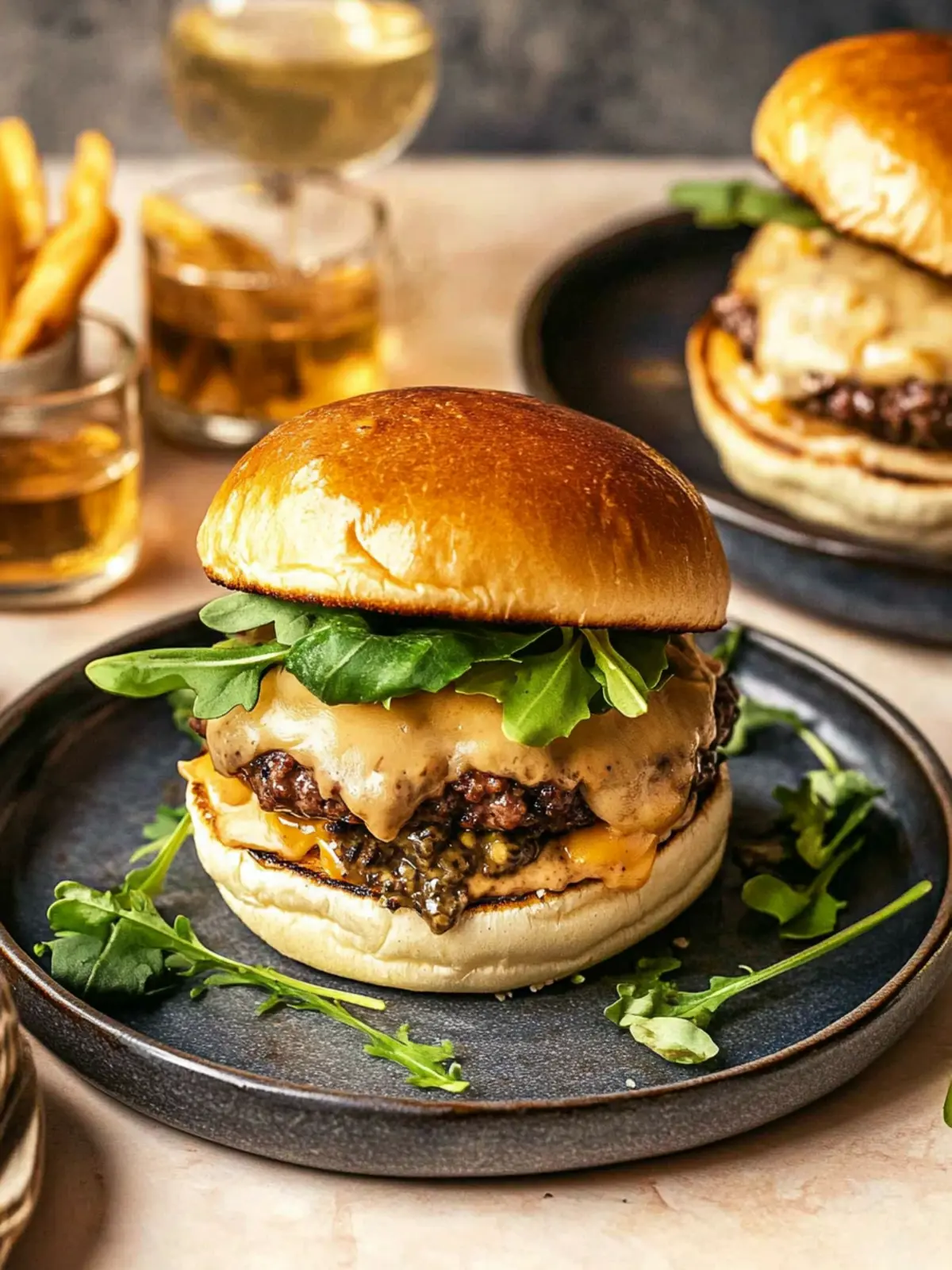 Savory Smashburgers with Special Truffle Sauce Delight 4 Smashburgers with Special Truffle Sauce