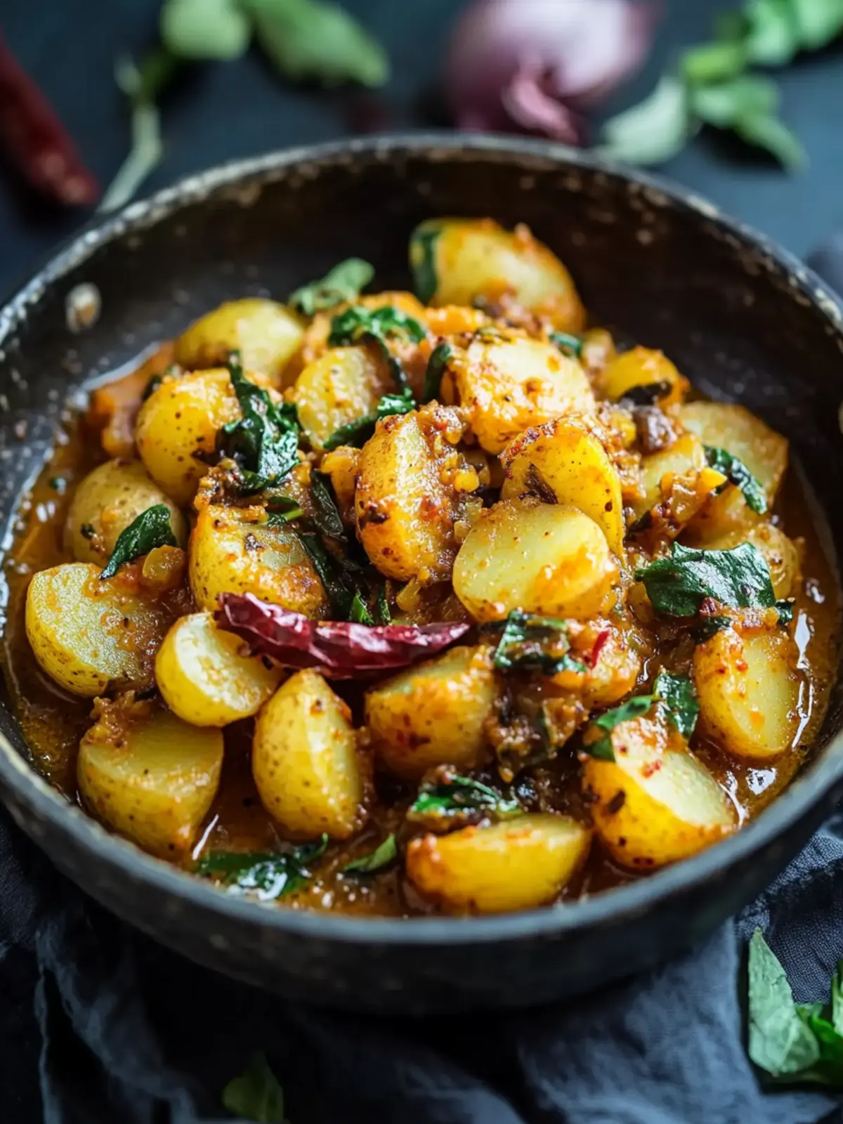 Sri Lankan Spicy Potato Curry Ala Theldala for Cozy Nights 4 Sri Lankan Spicy Potato Curry Ala Theldala