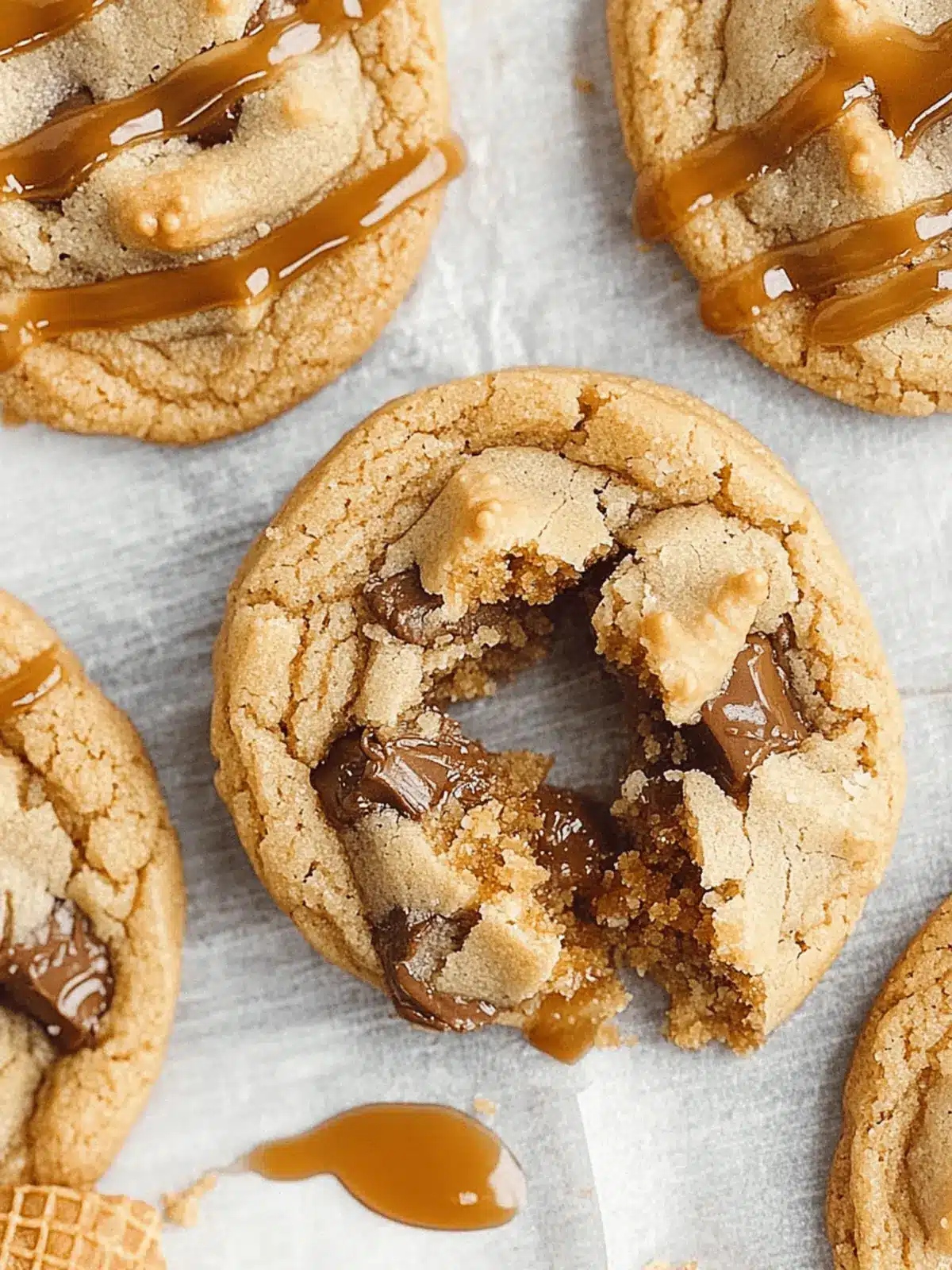Delicious Caramel Cone Crunch Cookies You ll Crave Daily 4 Caramel Cone Crunch Cookies