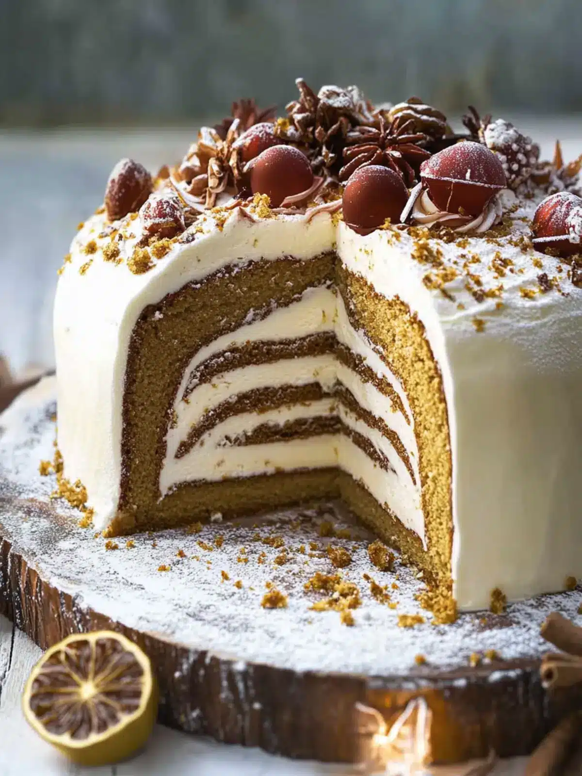 Gingerbread Bûche de Noël: A Cozy Holiday Showstopper 4 Gingerbread Bûche de Noël