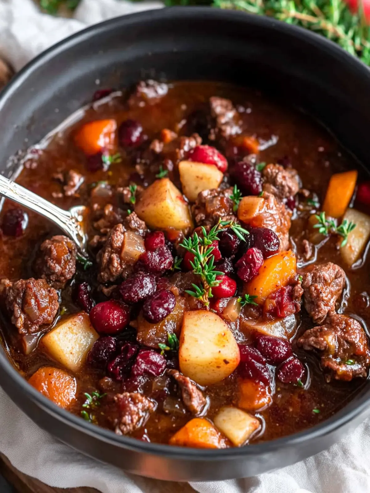 Cranberry Apple Beef Stew That's Perfect for Cozy Nights 2 Cranberry Apple Beef Stew