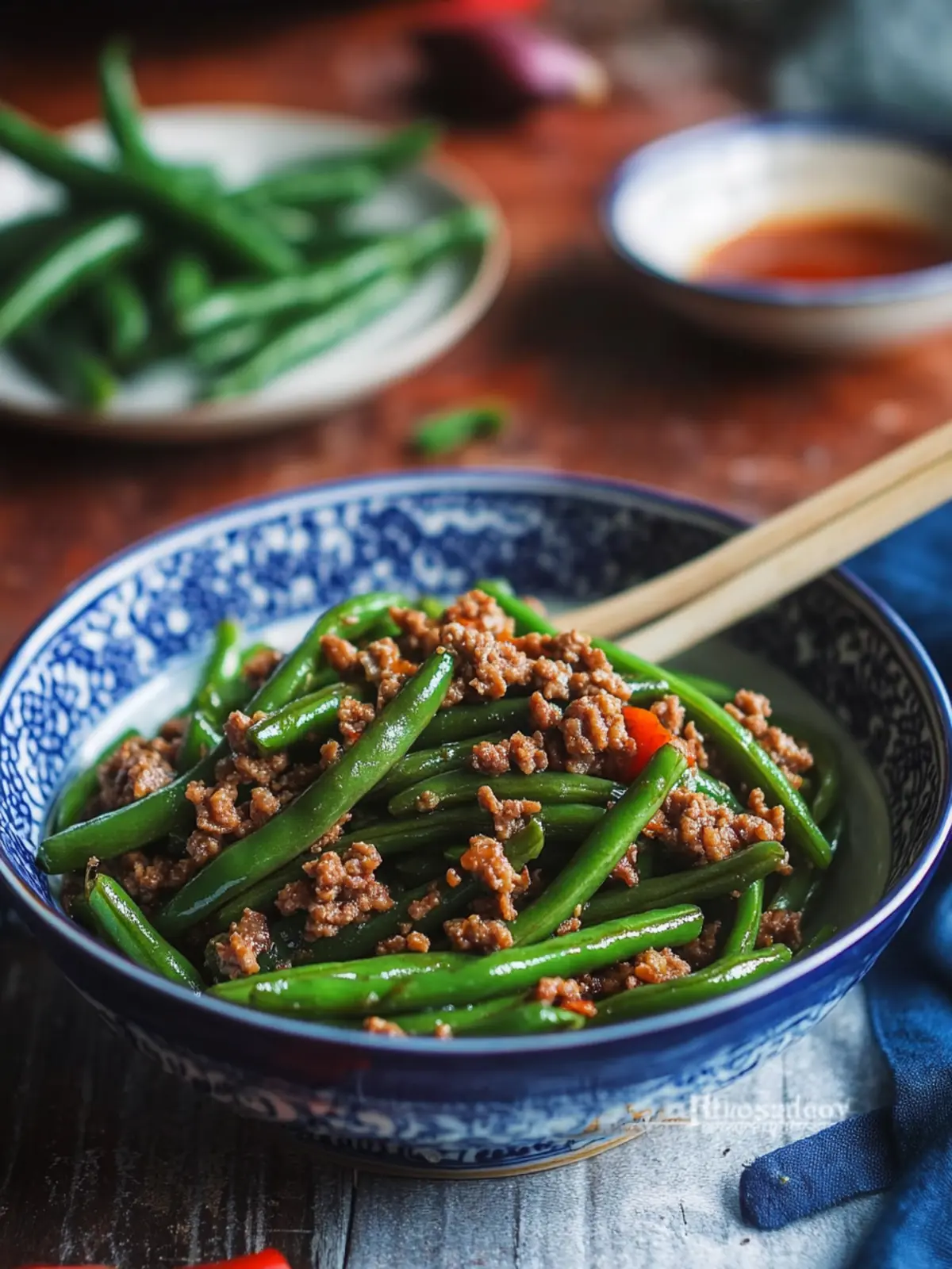 Savory Chinese Green Beans With Pork Mince in 20 Minutes 2 Chinese Green Beans With Pork Mince