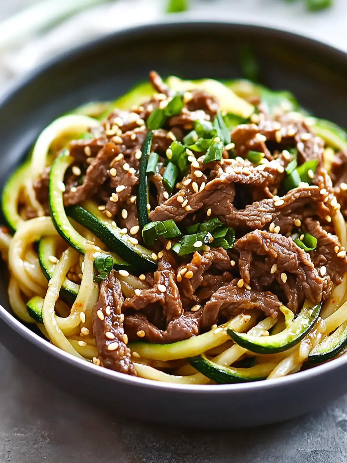 Savory Korean Beef Zucchini Noodles for a Guilt-Free Dinner 2 Savory Korean Beef Zucchini Noodles