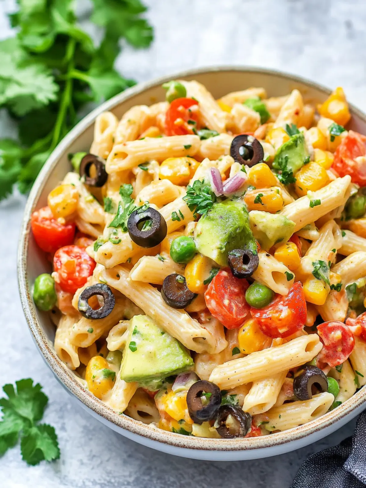 Zesty Southwest Pasta Salad with Spicy Garlic Dressing Delight 4 Southwest Pasta Salad with Spicy Garlic Dressing