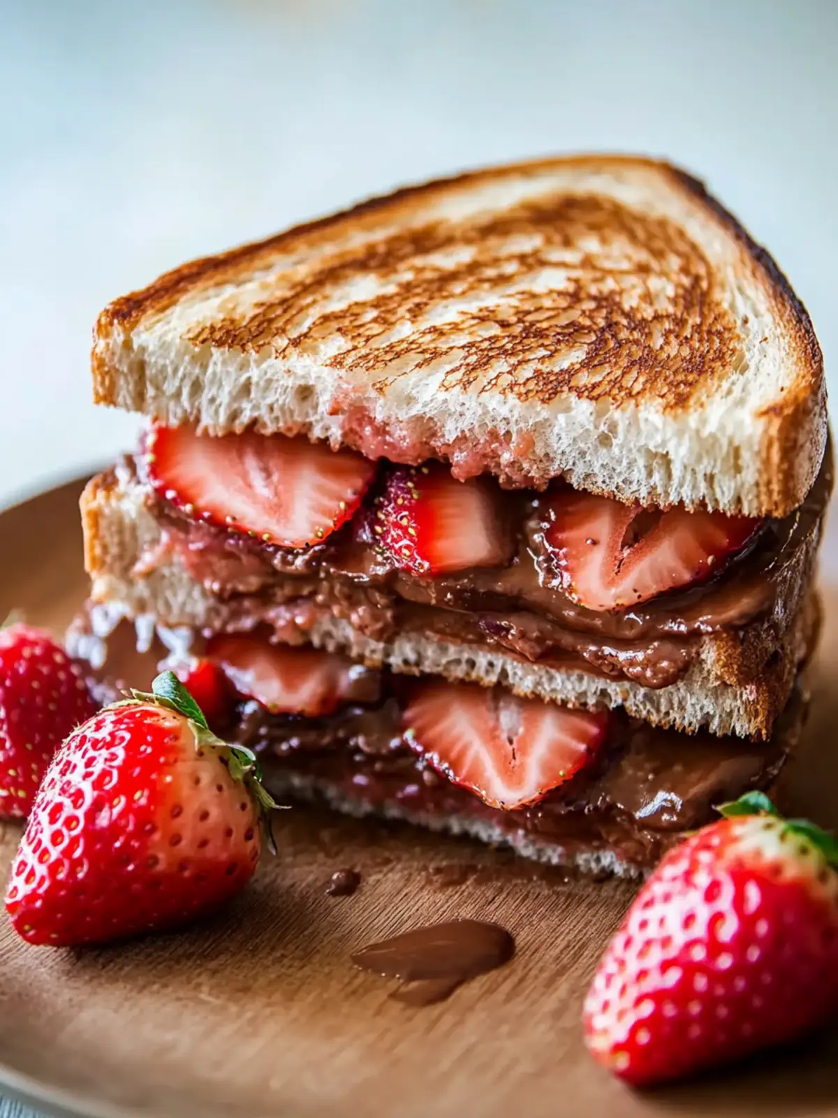 Strawberry Nutella Sandwich: A Quick and Irresistible Treat 2 Strawberry Nutella Sandwich
