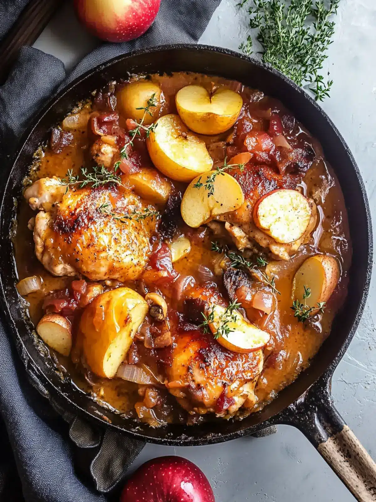 Apple Cider Smothered Chicken with Gruyère Bliss 4 Apple Cider Smothered Chicken
