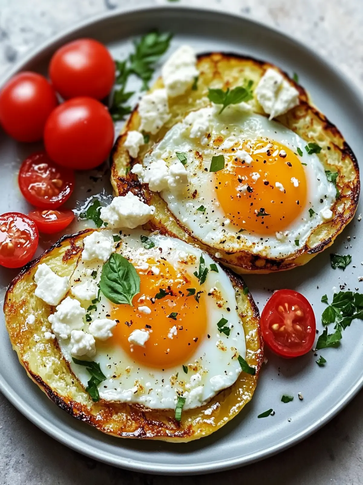 Crispy Feta Fried Eggs: Elevate Your Breakfast Game Today 2 Crispy Feta Fried Eggs