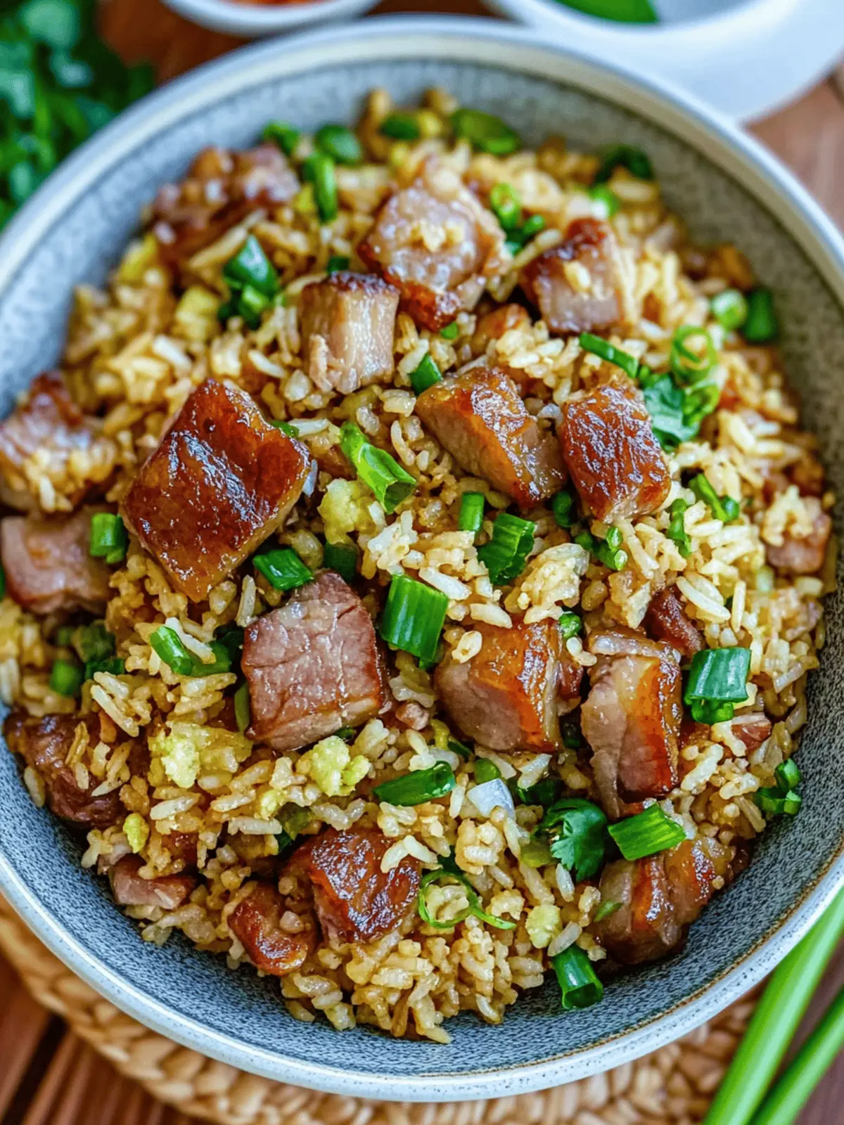 Crispy Pork Belly Fried Rice: A Flavorful Home Cooked Delight 3 Pork Belly Fried Rice
