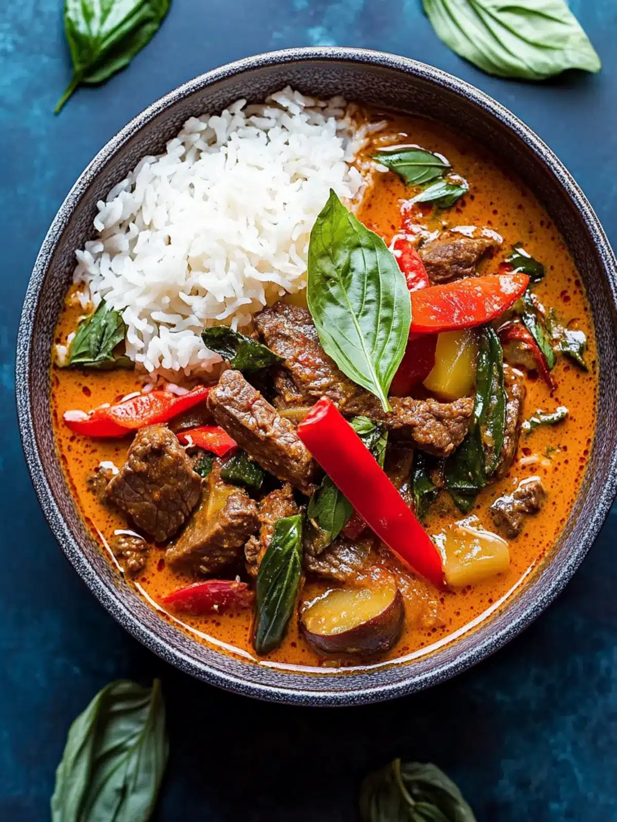 Savory Red Curry Beef with Sweet Potatoes and Zesty Flavors 2 Red Curry Beef