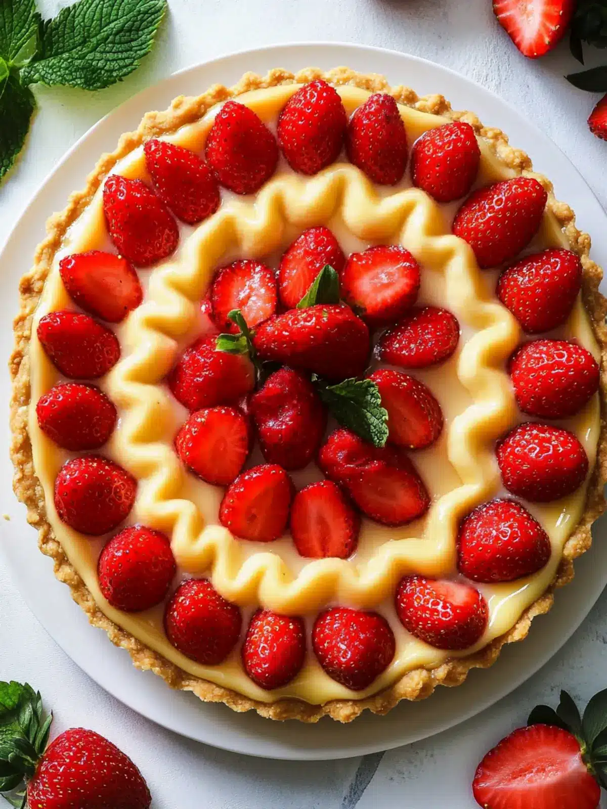 Decadent Easy Classic Strawberry Tart with Creamy Custard Delight 2 Easy Classic Strawberry Tart