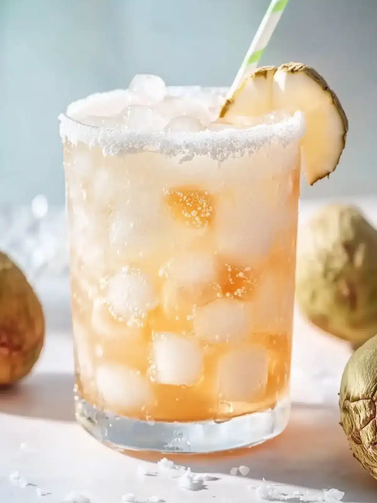 Sparkling Coconut Lychee Iced Drink for a Tropical Escape 4 Sparkling Coconut Lychee Iced Drink