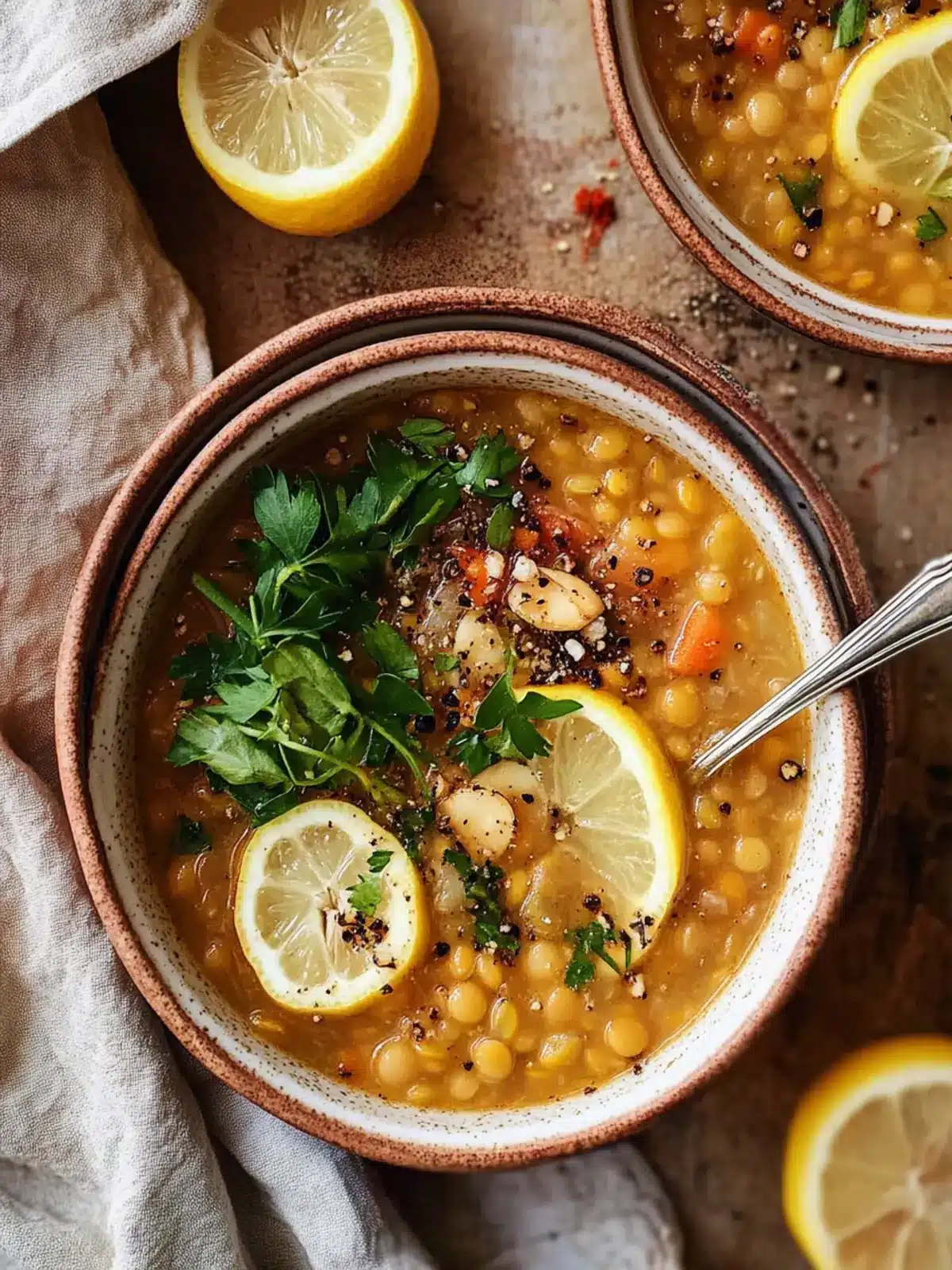 Lively Lemony Lentil Soup That Warms Your Soul! 3 Lemony Lentil Soup