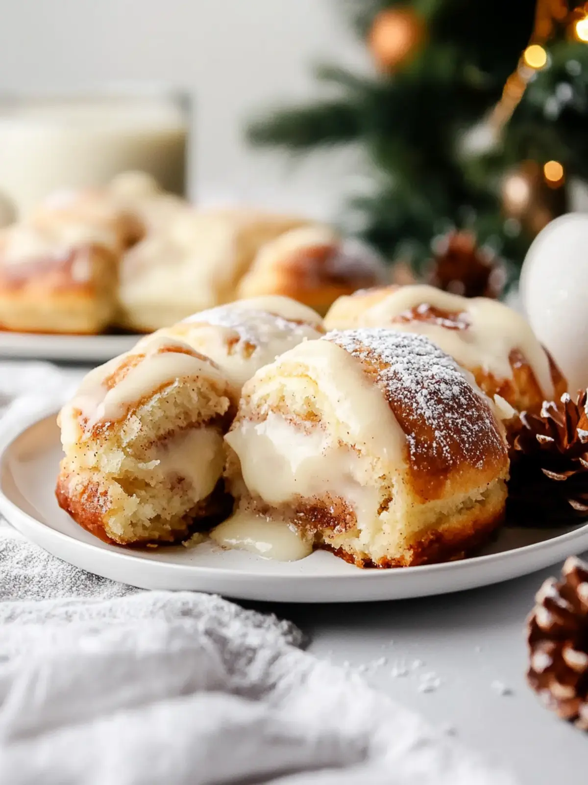 Indulge in Cozy Eggnog Cinnamon Rolls This Holiday Season 4 Eggnog Cinnamon Rolls