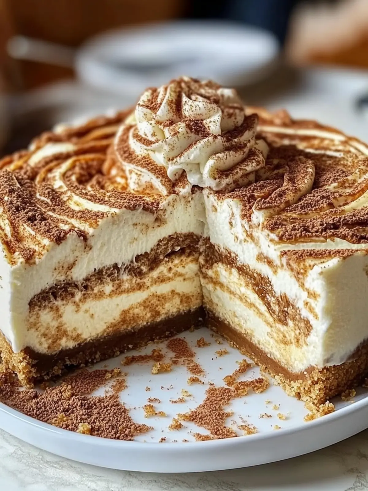 Irresistible Cinnamon Roll Cheesecake: A Sweet Indulgence! 2 Cinnamon Roll Cheesecake
