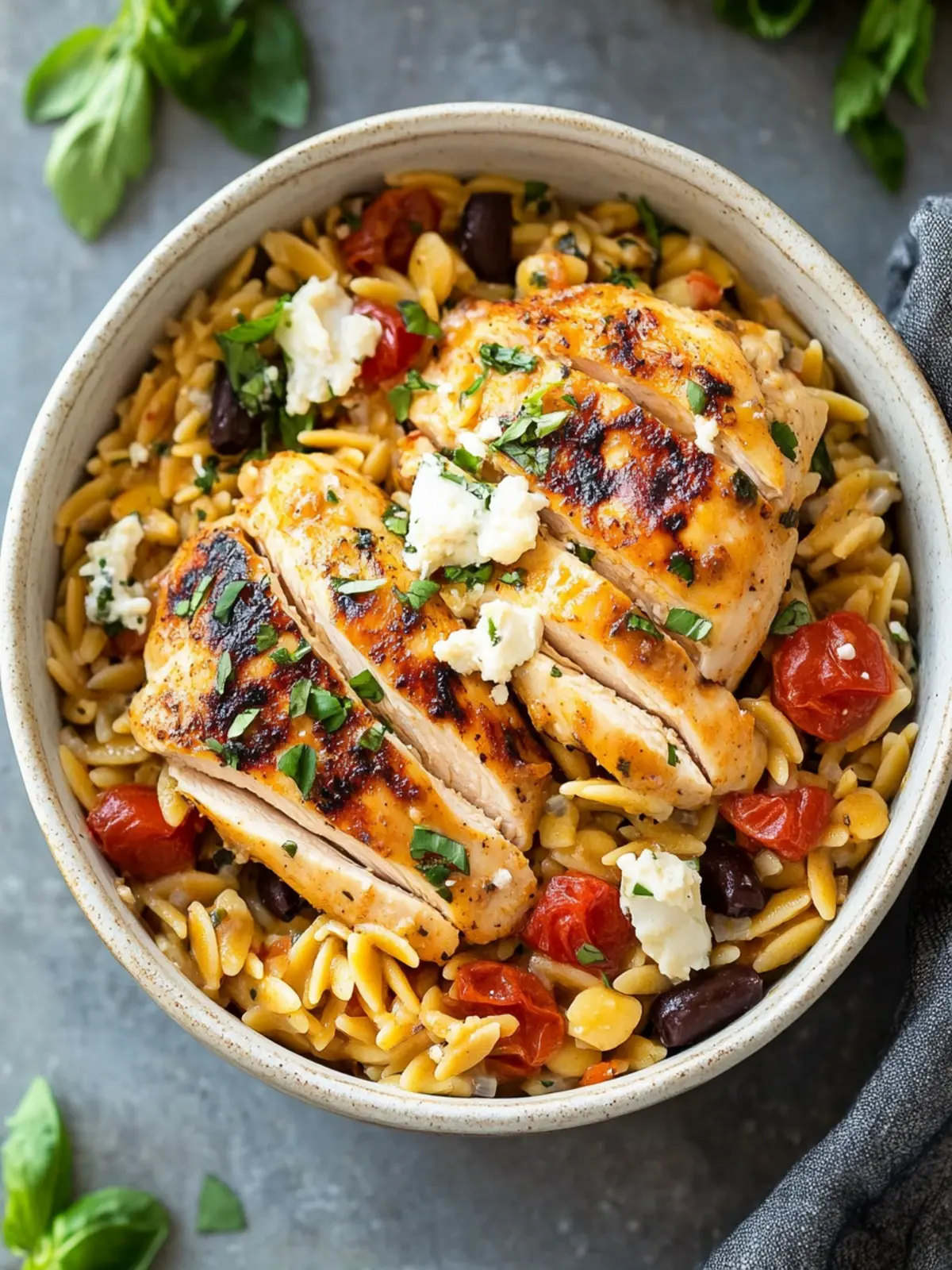 Delicious Mediterranean Chicken Recipe with Orzo in 30 Minutes 4 Mediterranean Chicken Recipe with Orzo
